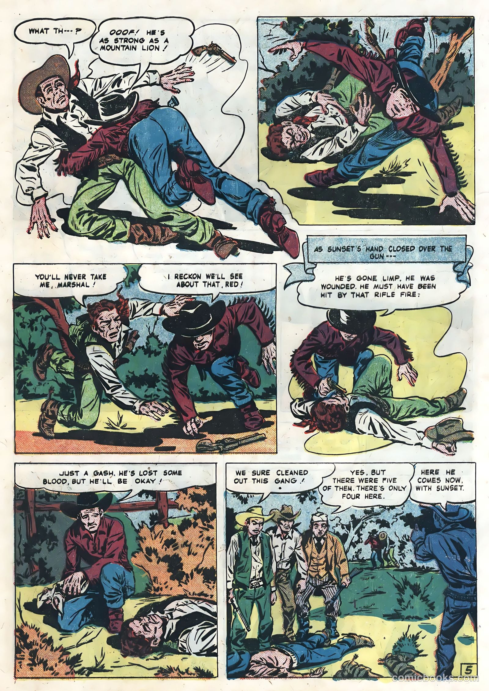 Sunset Carson Comics #3 (1951) — page 33 of 36