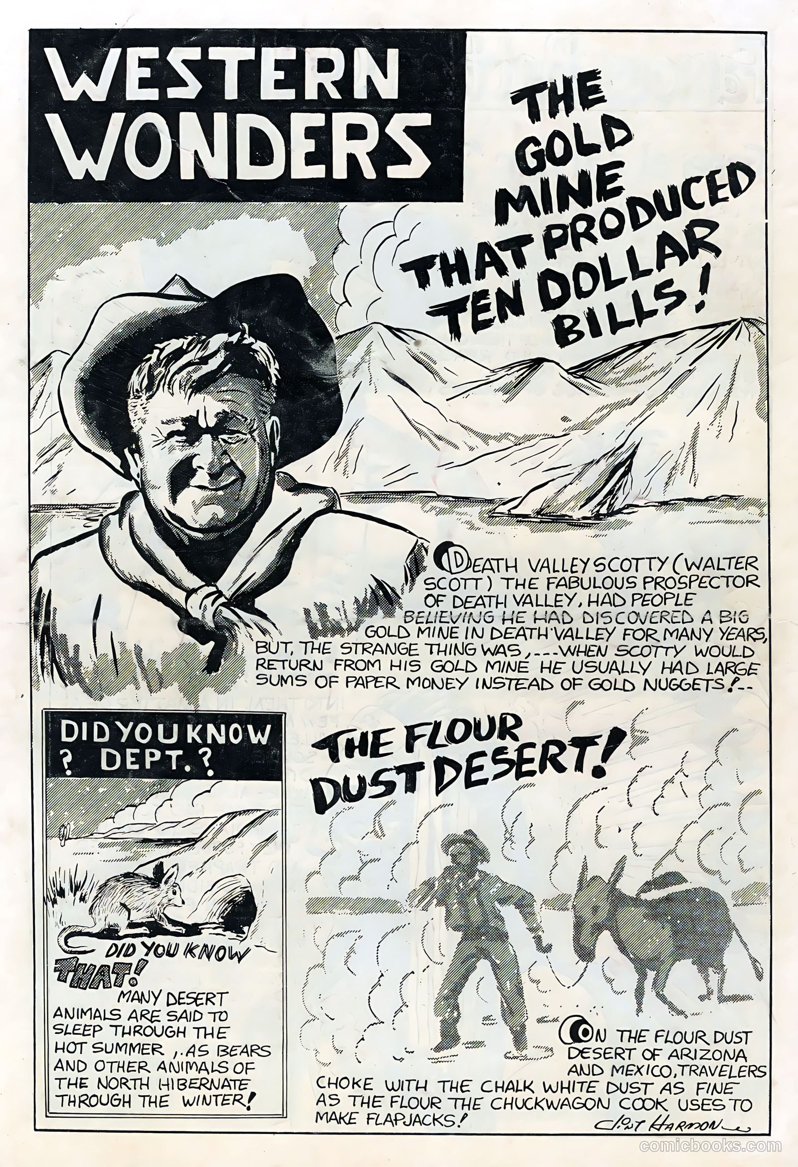 Sunset Carson Comics #3 (1951) — page 36 of 36