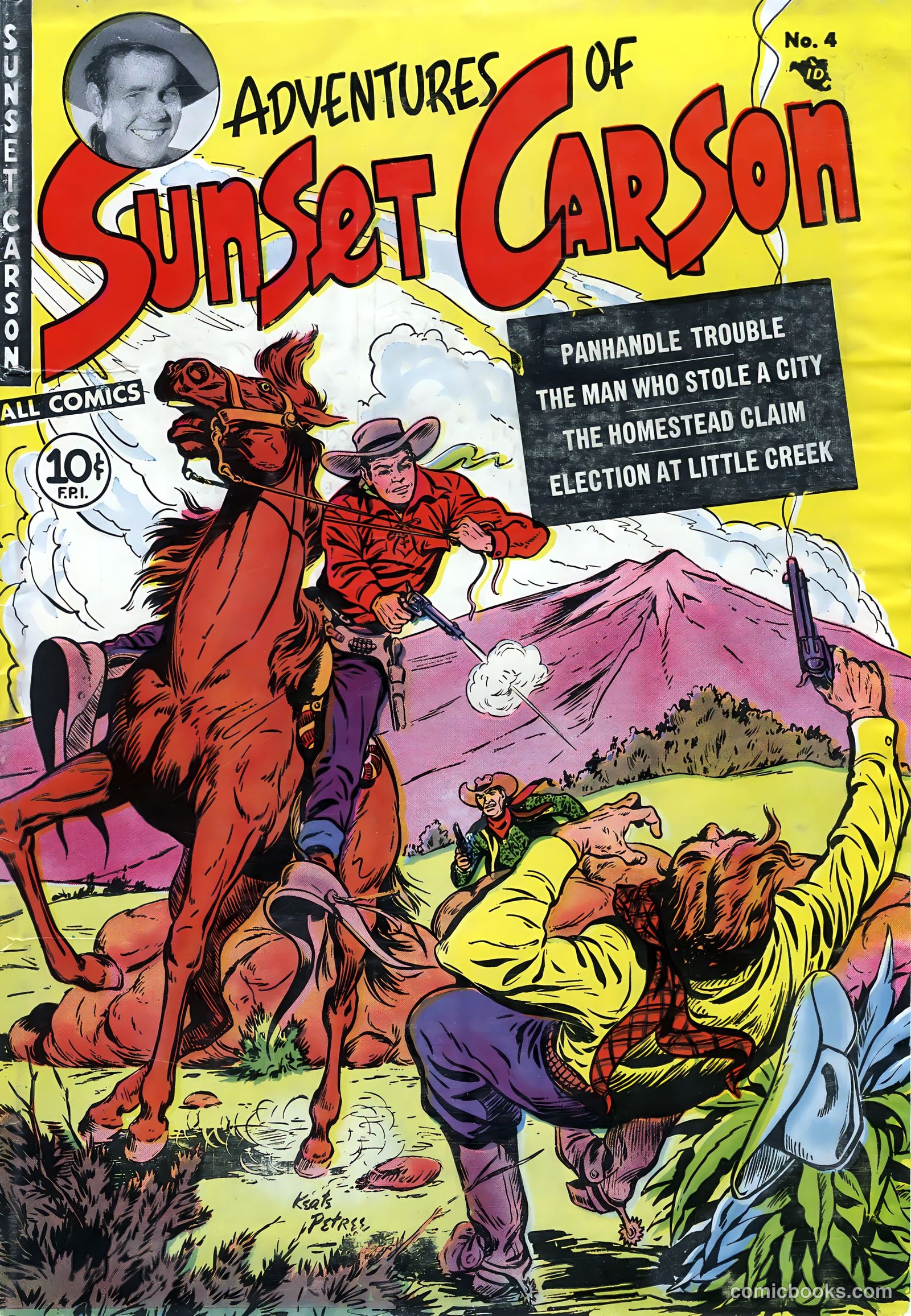 Sunset Carson Comics #4