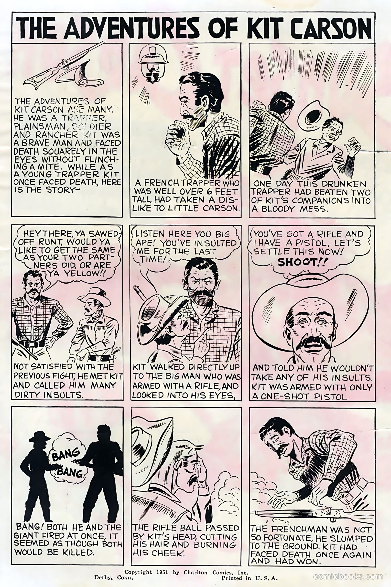 Sunset Carson Comics #4 (1951) — page 2 of 36