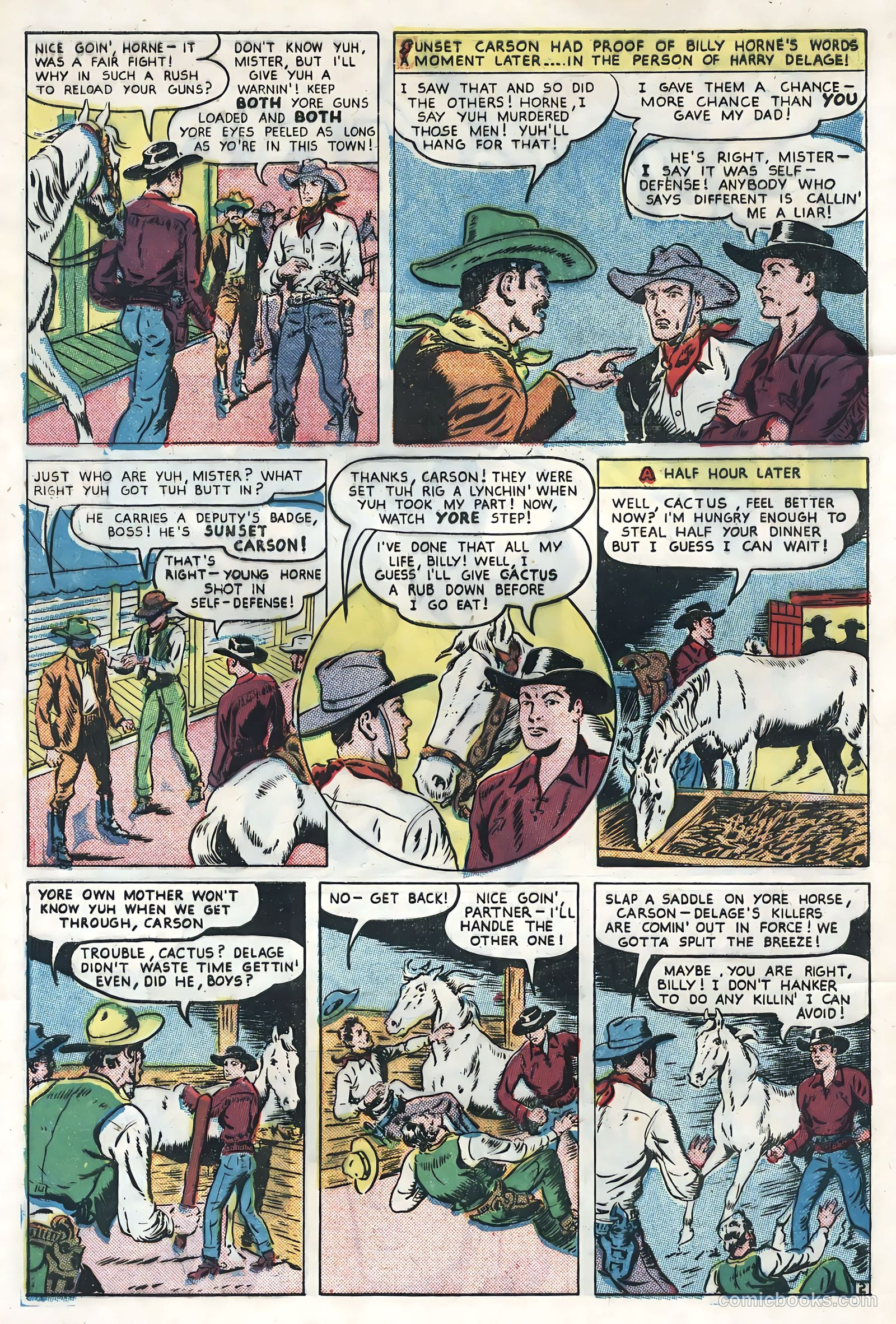 Sunset Carson Comics #4 (1951) — page 4 of 36