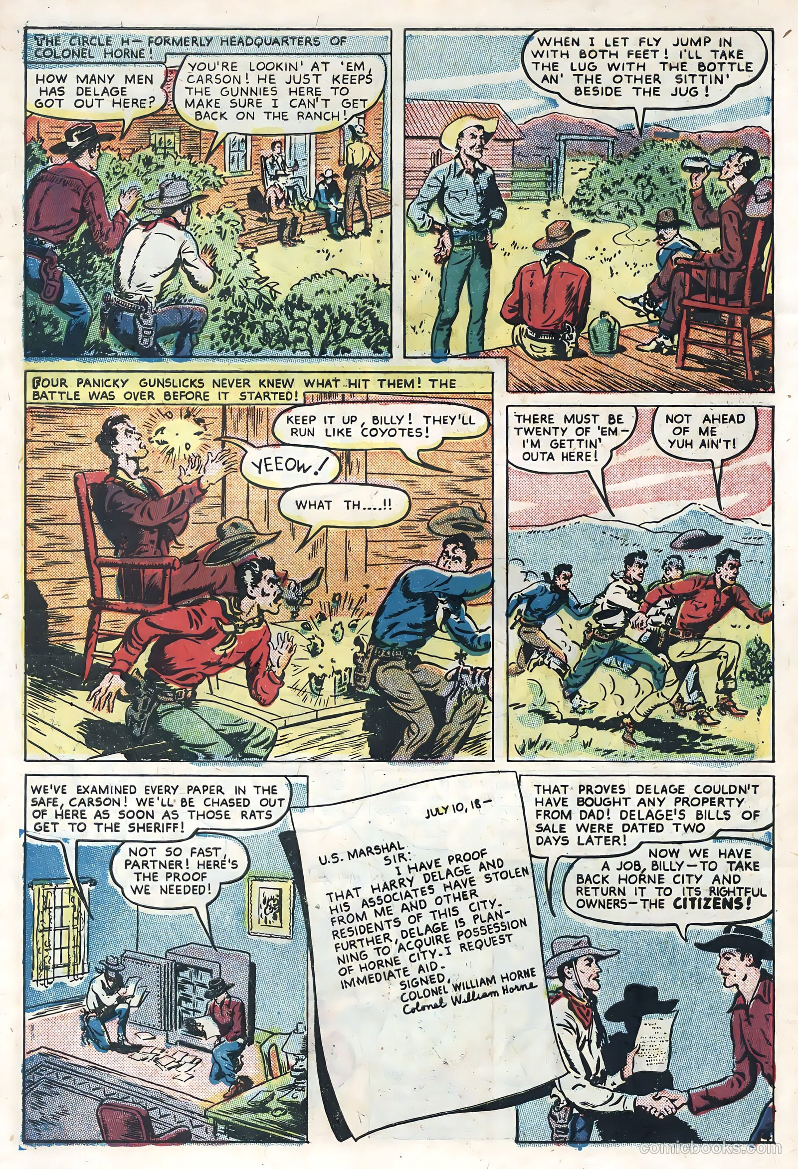 Sunset Carson Comics #4 (1951) — page 6 of 36