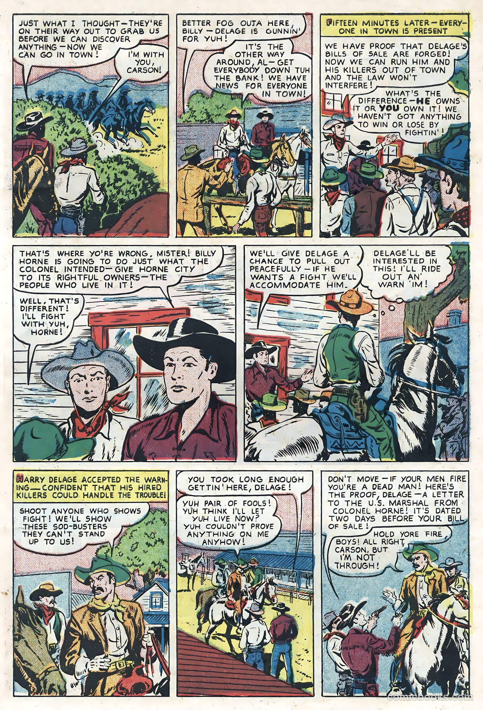Sunset Carson Comics #4 (1951) — page 7 of 36