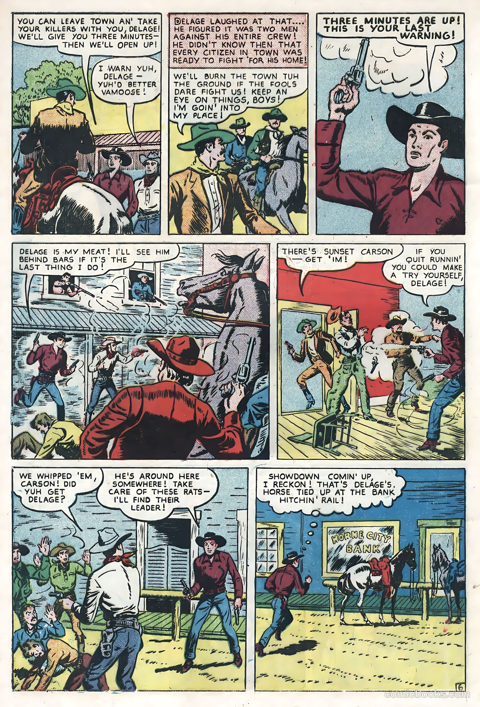 Sunset Carson Comics #4 (1951) — page 8 of 36
