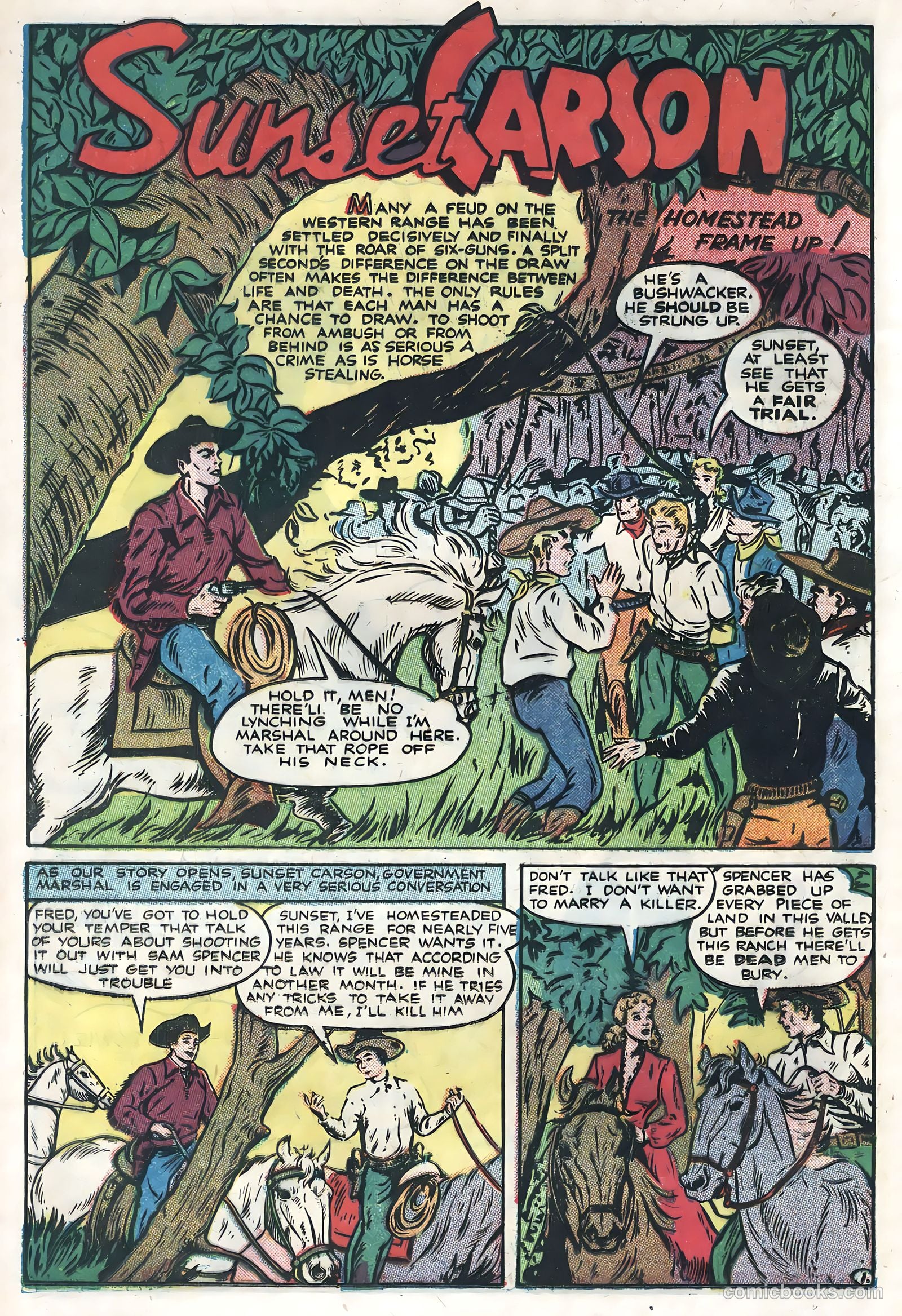 Sunset Carson Comics #4 (1951) — page 12 of 36