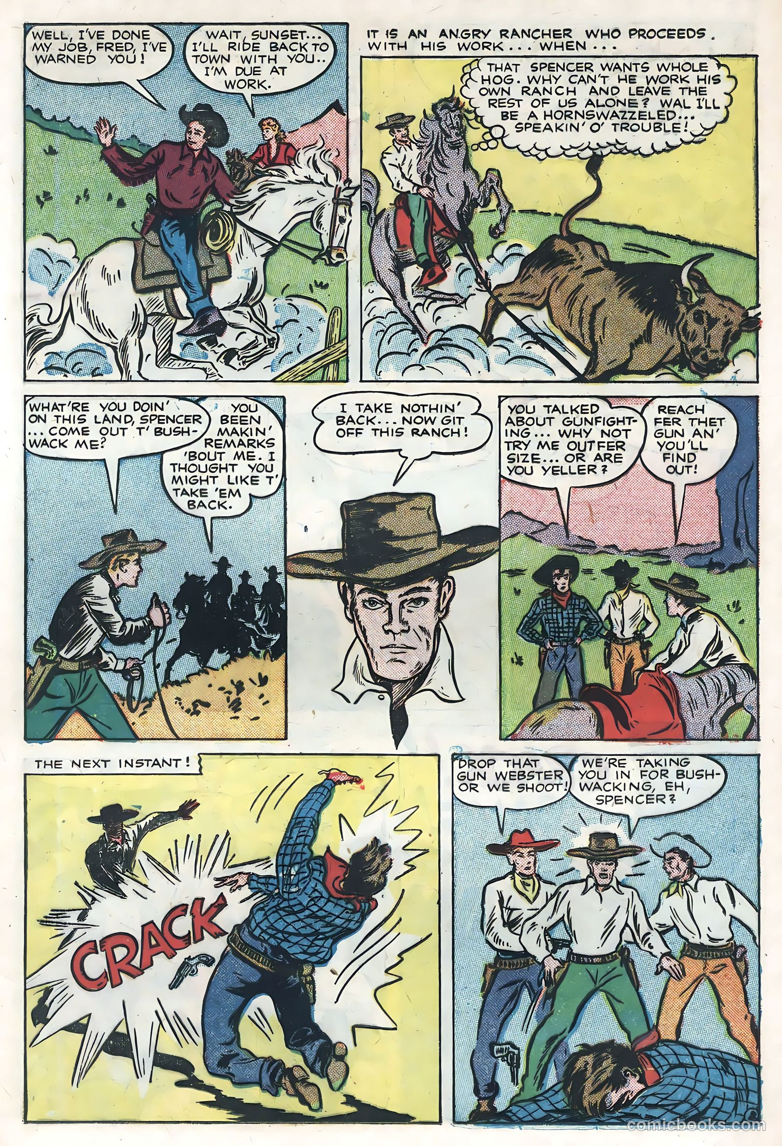 Sunset Carson Comics #4 (1951) — page 13 of 36