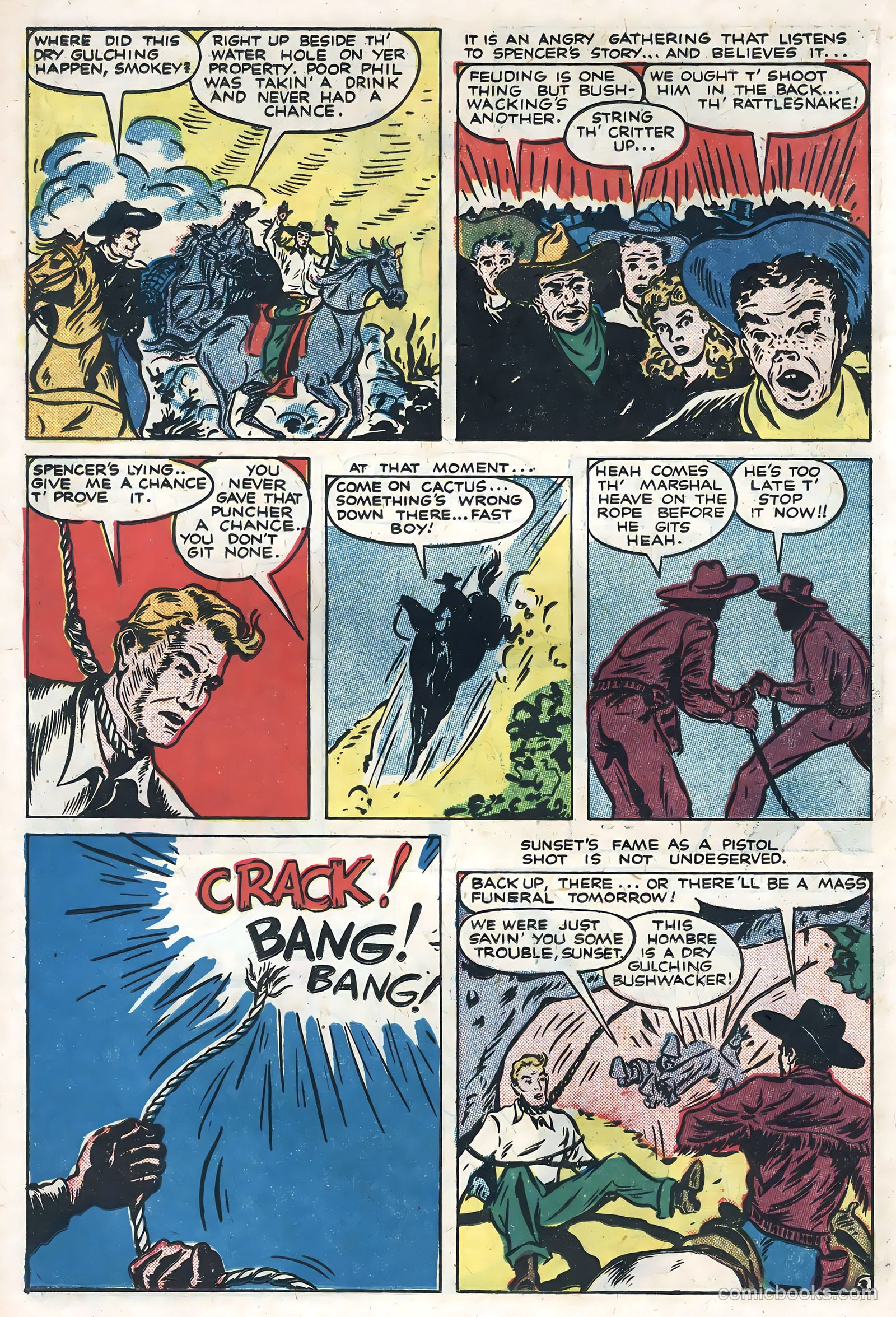 Sunset Carson Comics #4 (1951) — page 14 of 36