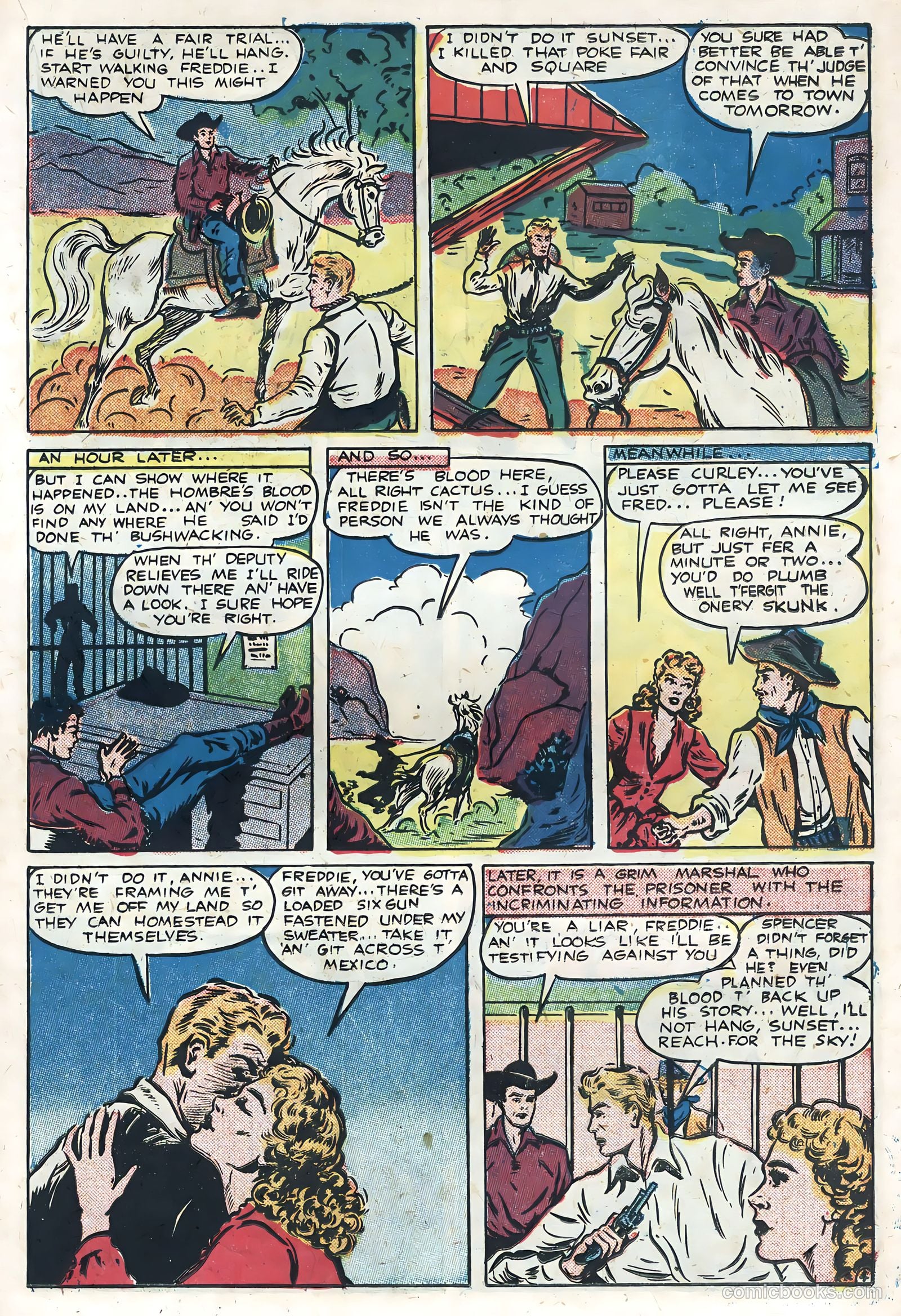 Sunset Carson Comics #4 (1951) — page 15 of 36