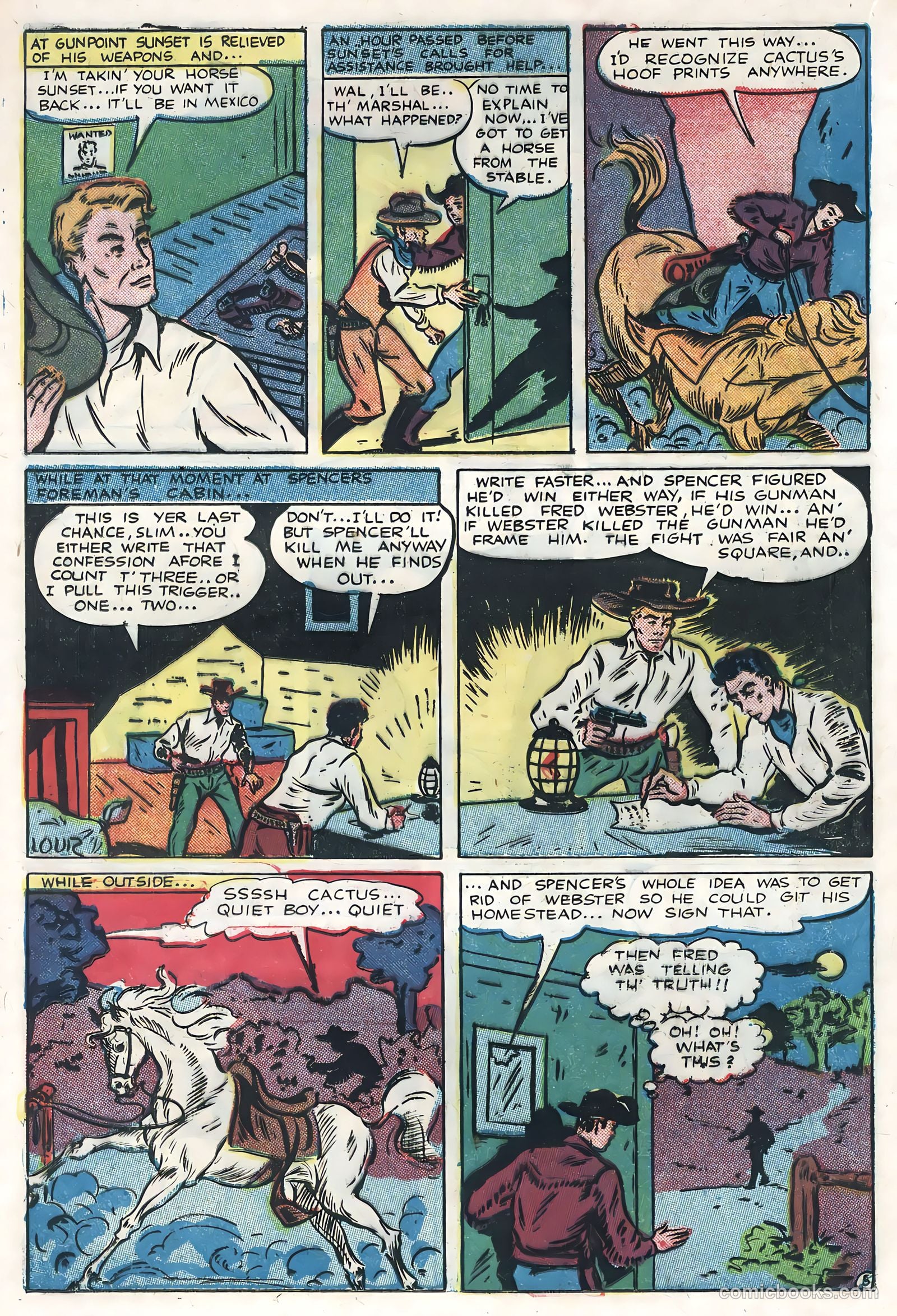 Sunset Carson Comics #4 (1951) — page 16 of 36