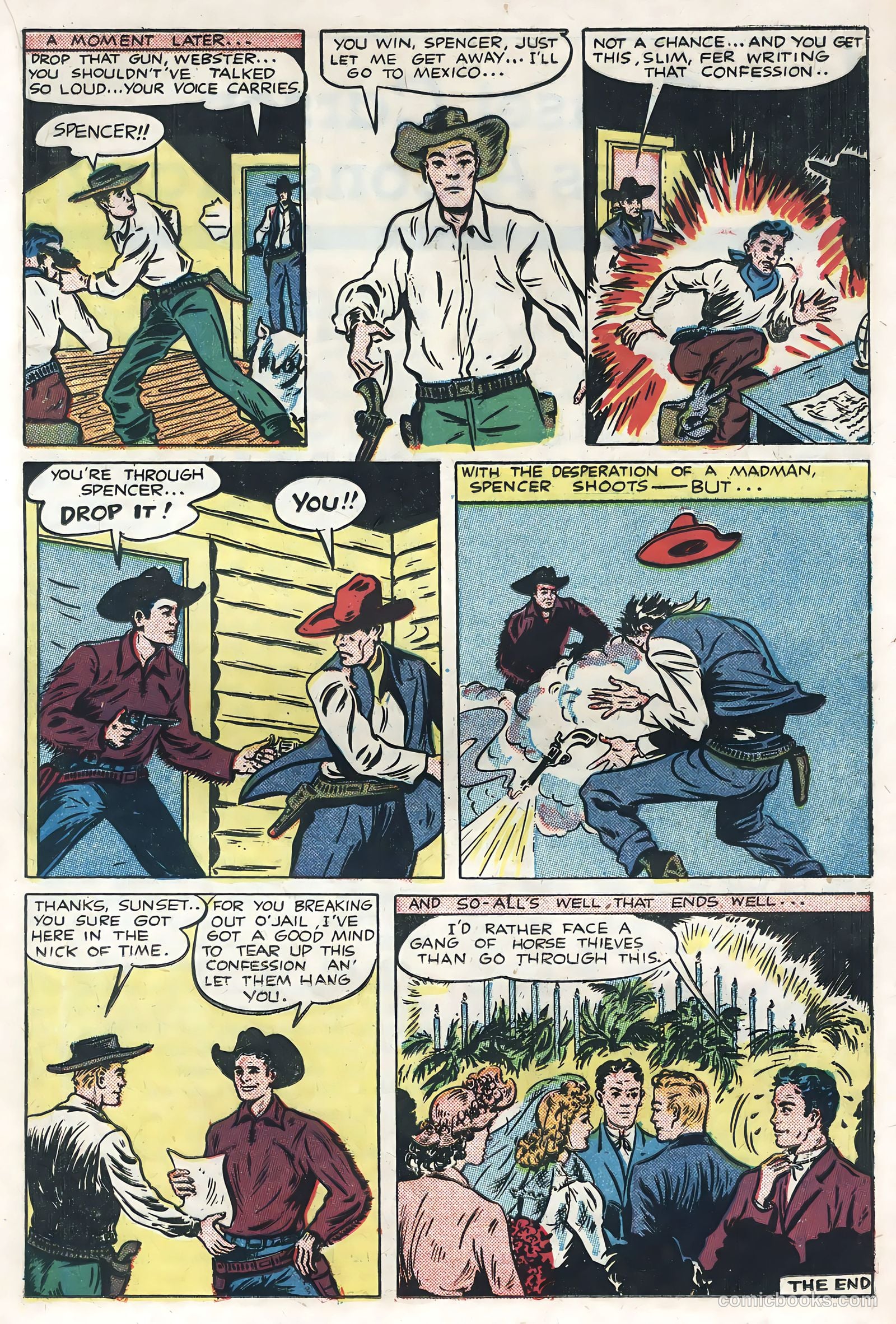 Sunset Carson Comics #4 (1951) — page 17 of 36