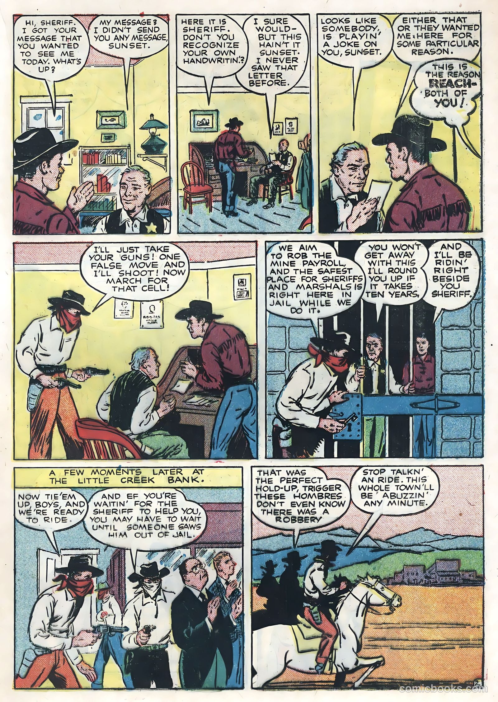Sunset Carson Comics #4 (1951) — page 21 of 36