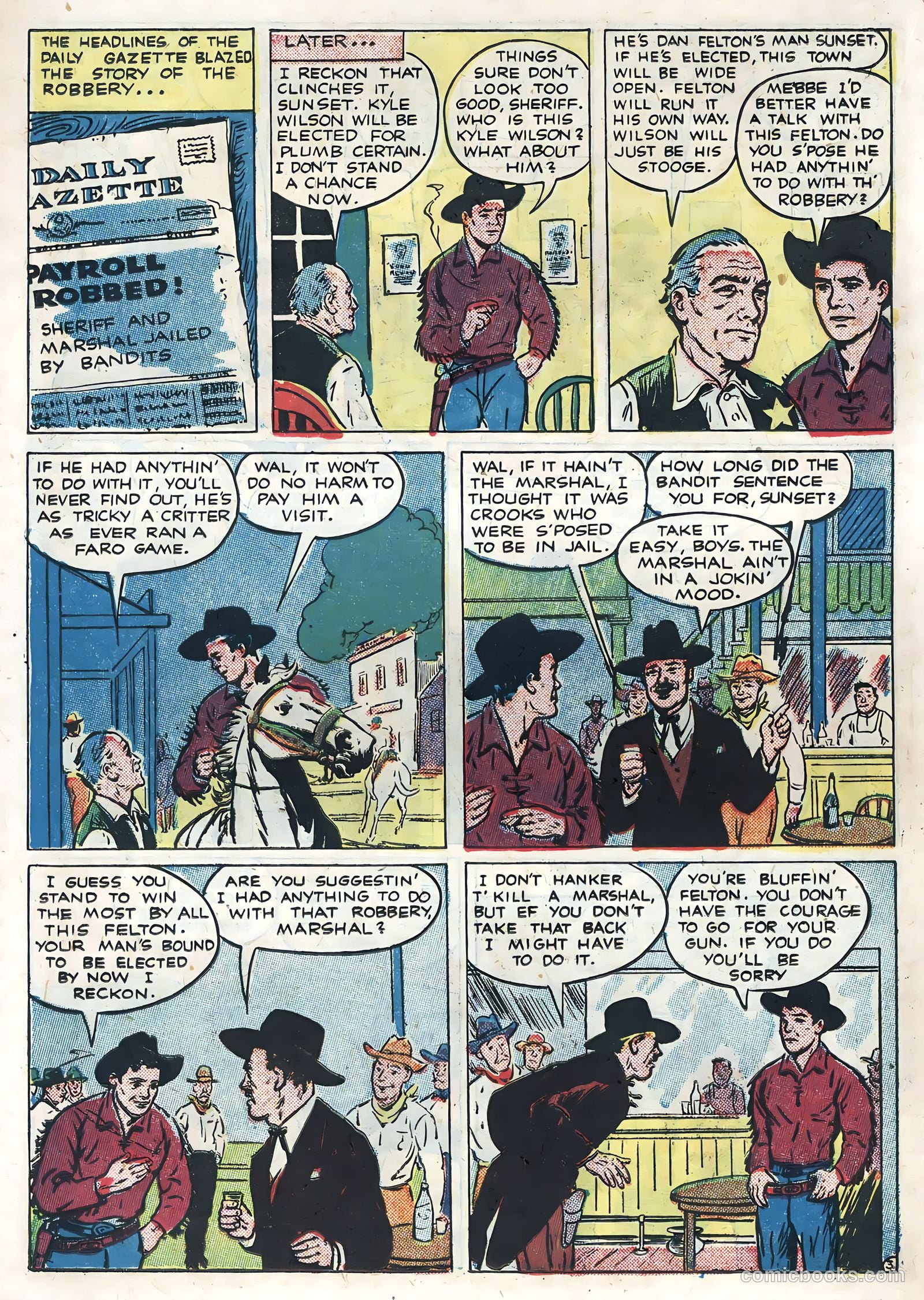 Sunset Carson Comics #4 (1951) — page 22 of 36