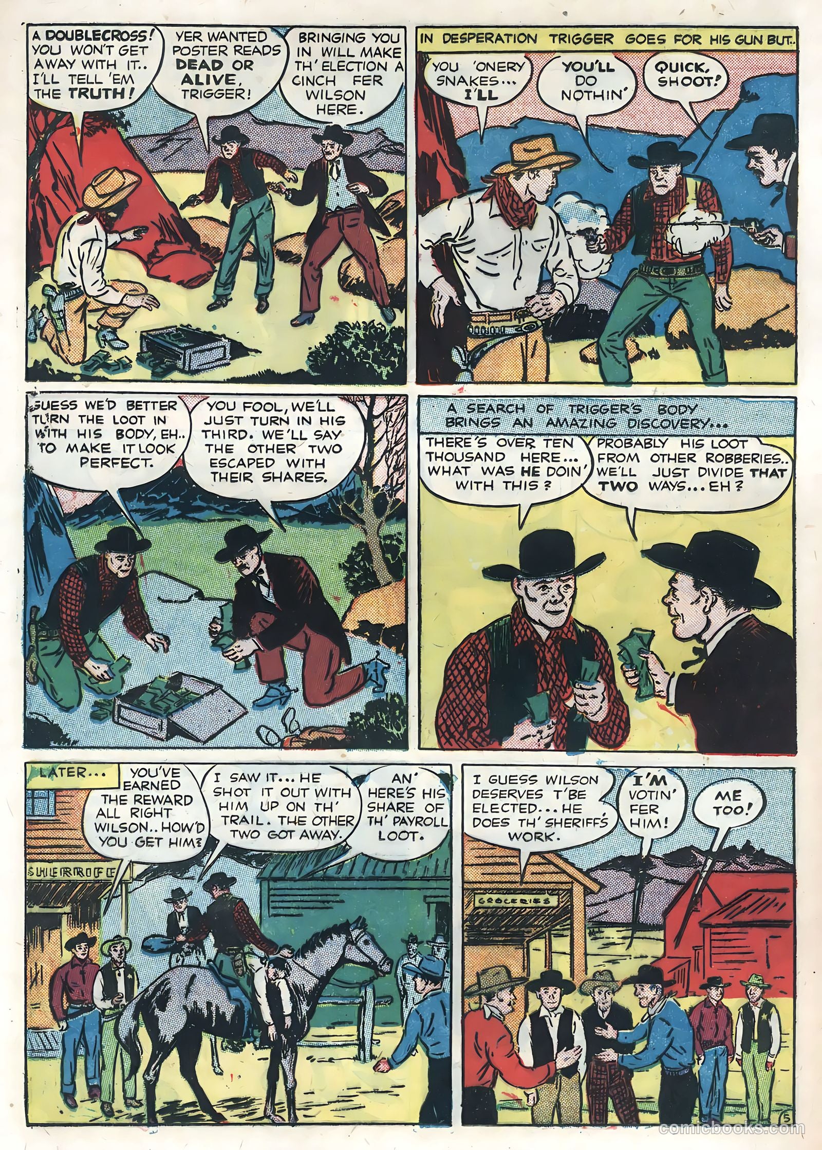 Sunset Carson Comics #4 (1951) — page 24 of 36