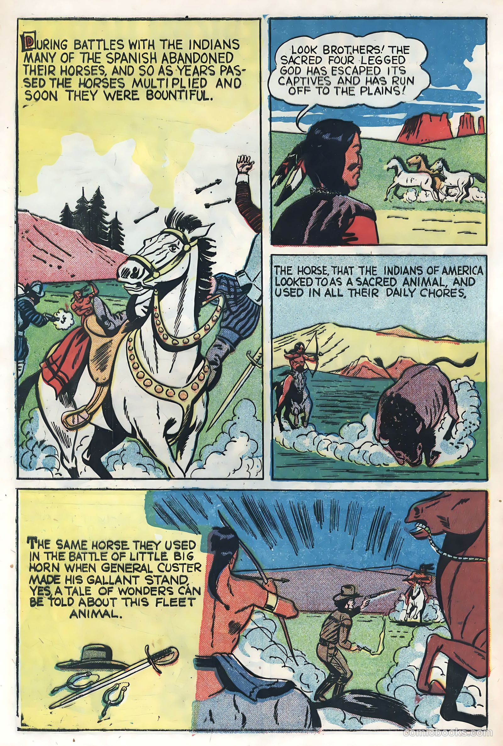 Sunset Carson Comics #4 (1951) — page 28 of 36