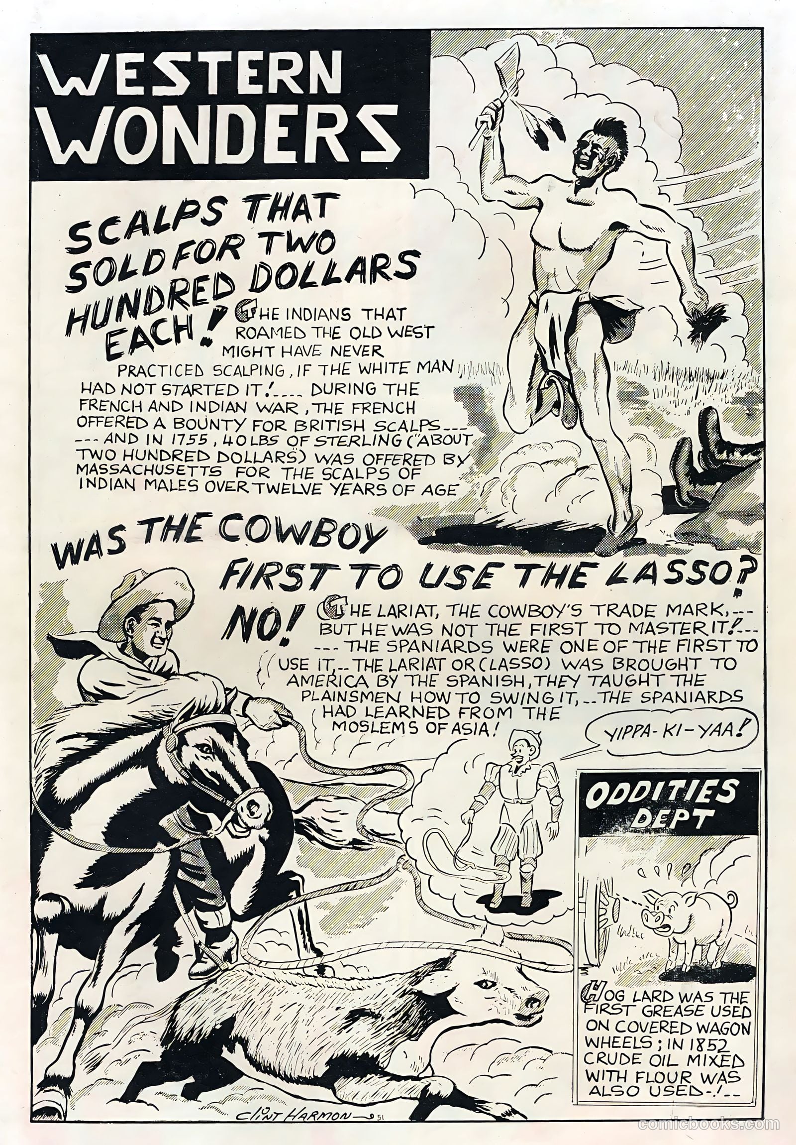 Sunset Carson Comics #4 (1951) — page 36 of 36