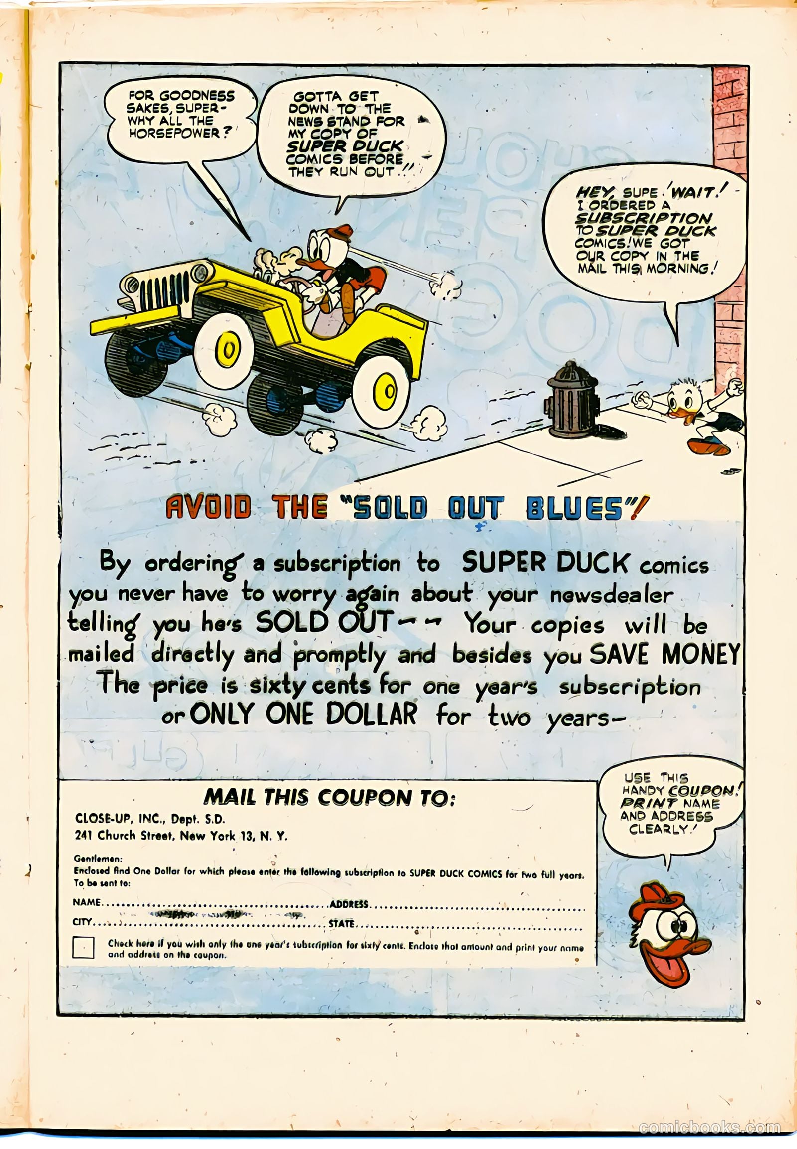 Super Duck Comics #25 (1949) — page 23 of 52