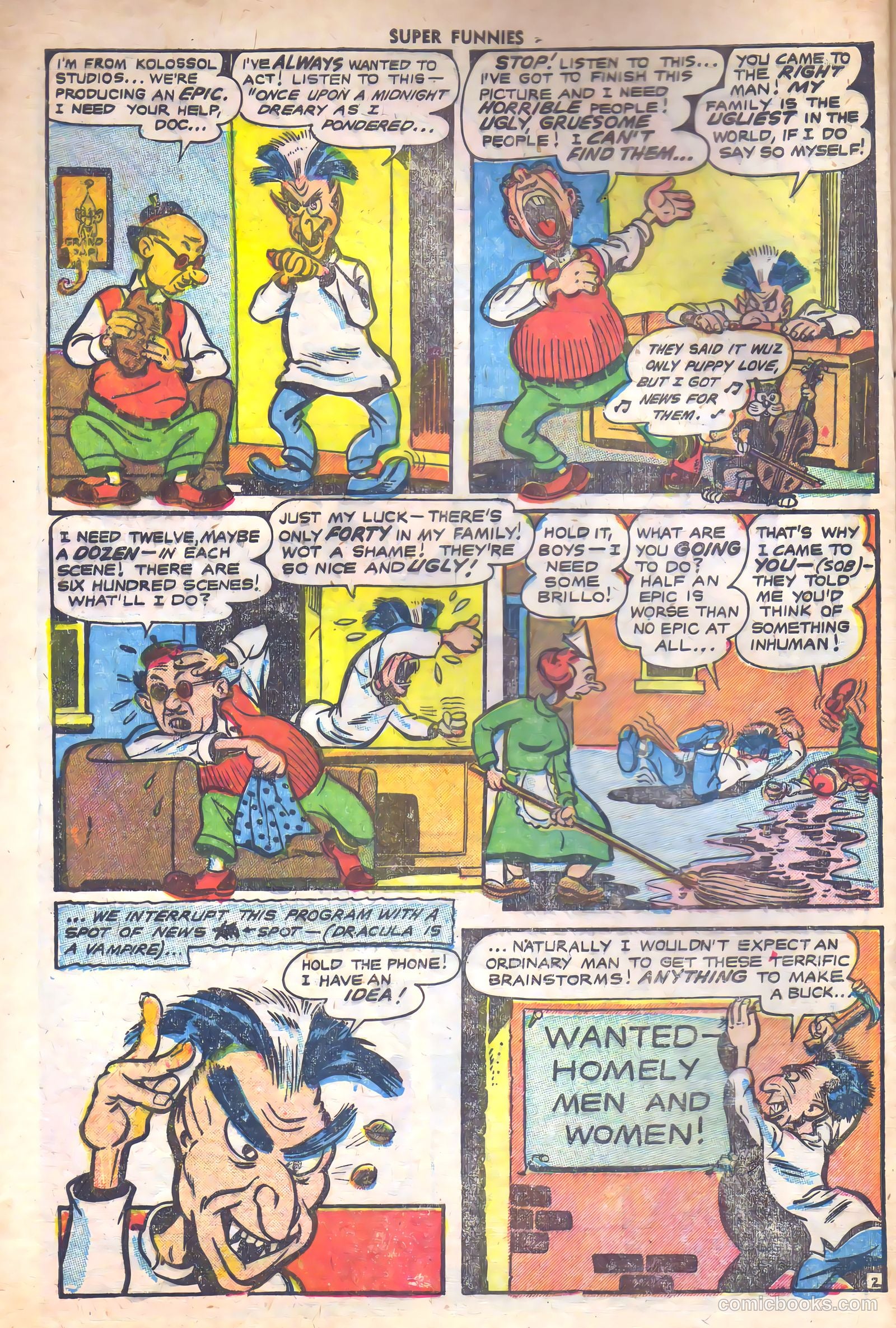 Super Funnies #2 (1954) — page 4 of 36