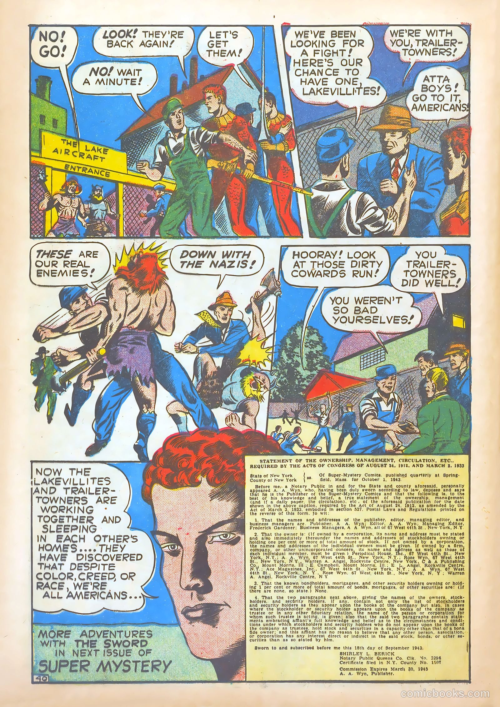 Super-Mystery Comics #1 (1948) — page 41 of 58