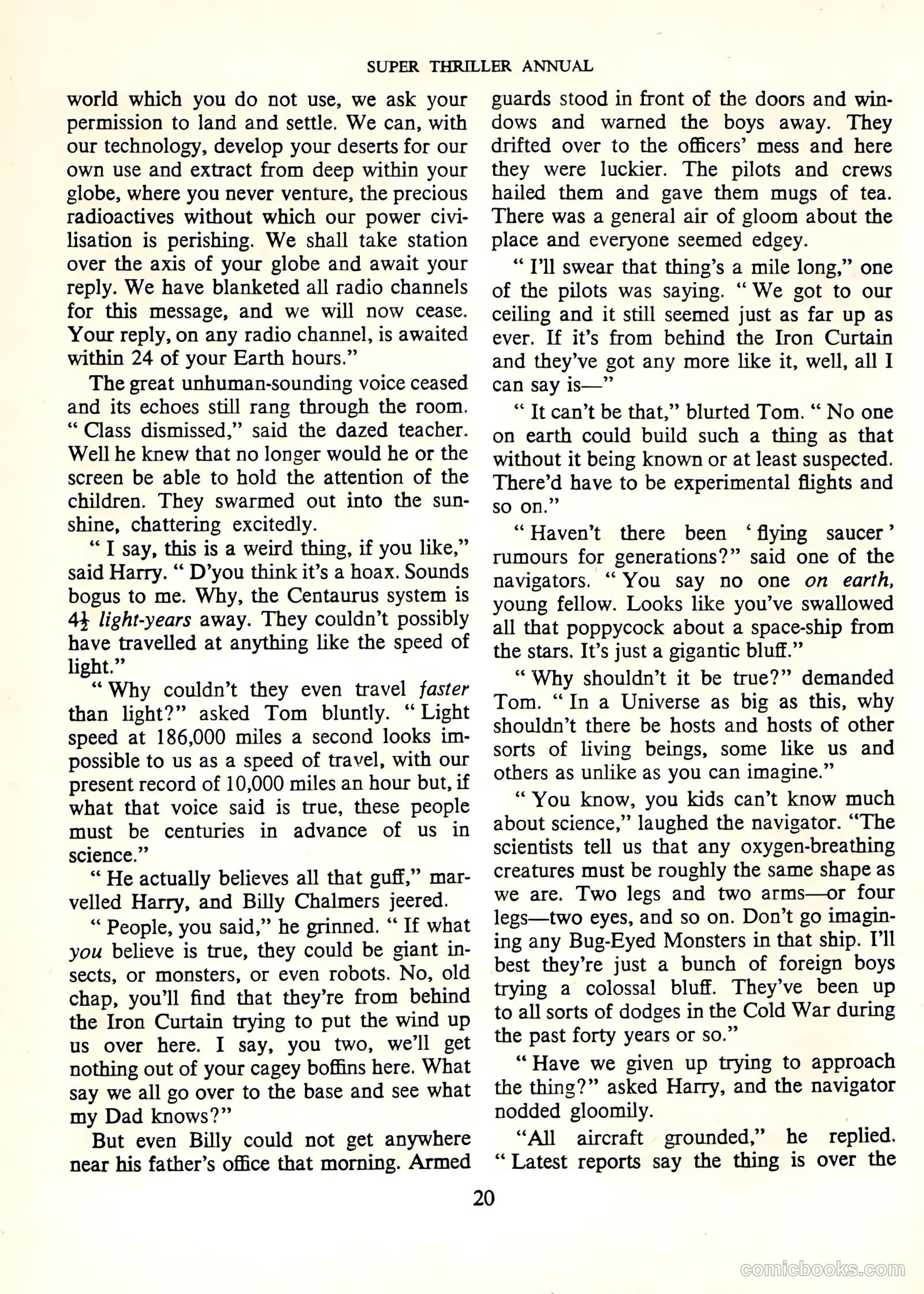 Super Thriller Annual #1958 (1958) — page 20 of 128