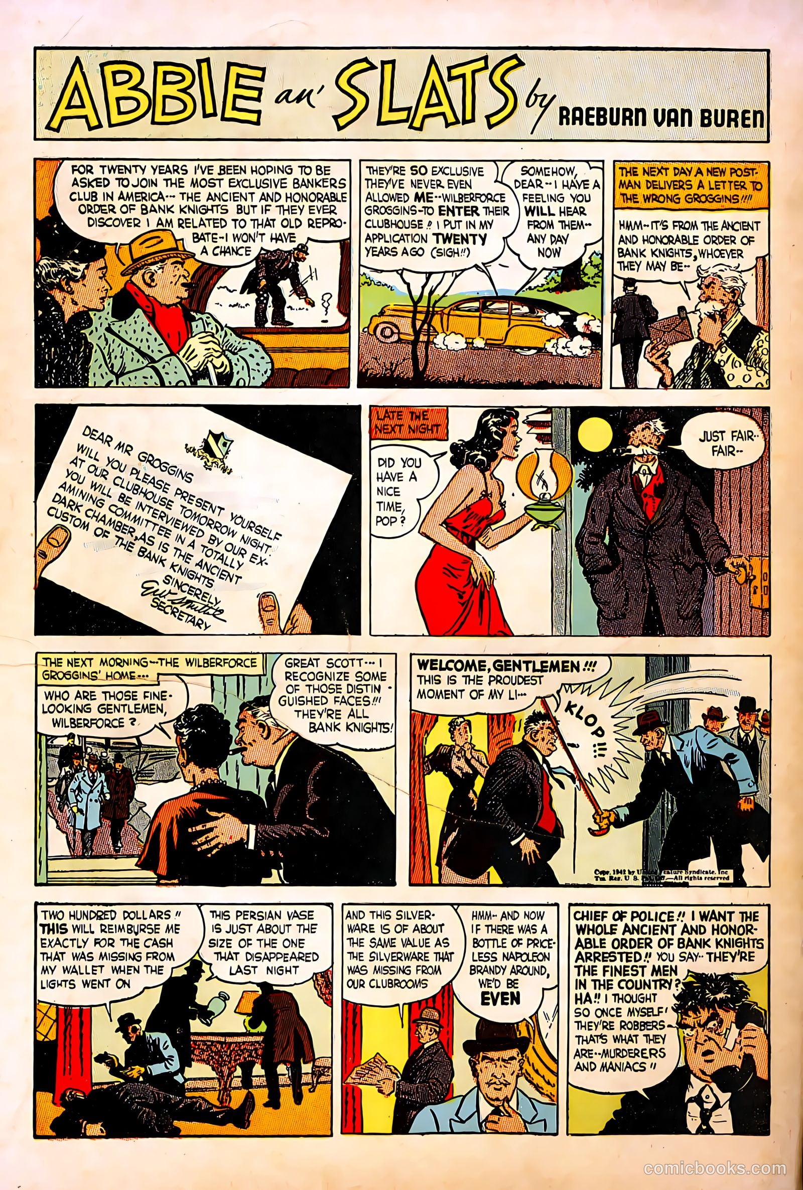 A Treasury of Comics #1 (1947) — page 36 of 36