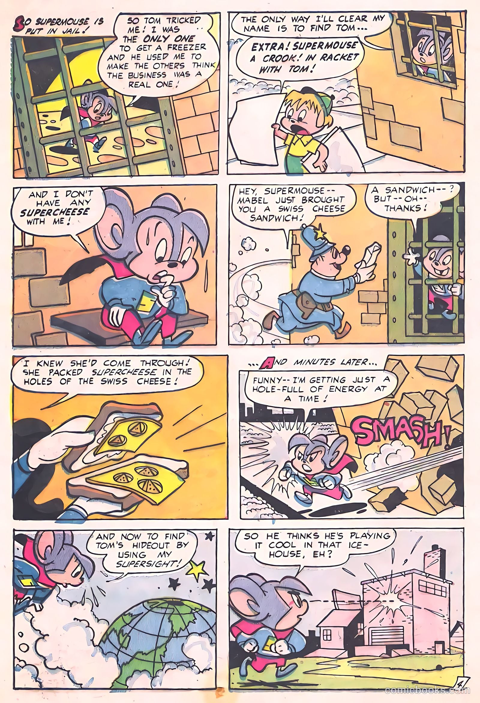 Supermouse, the Big Cheese, Giant Summer Issue #2 (1958) — page 76 of 84