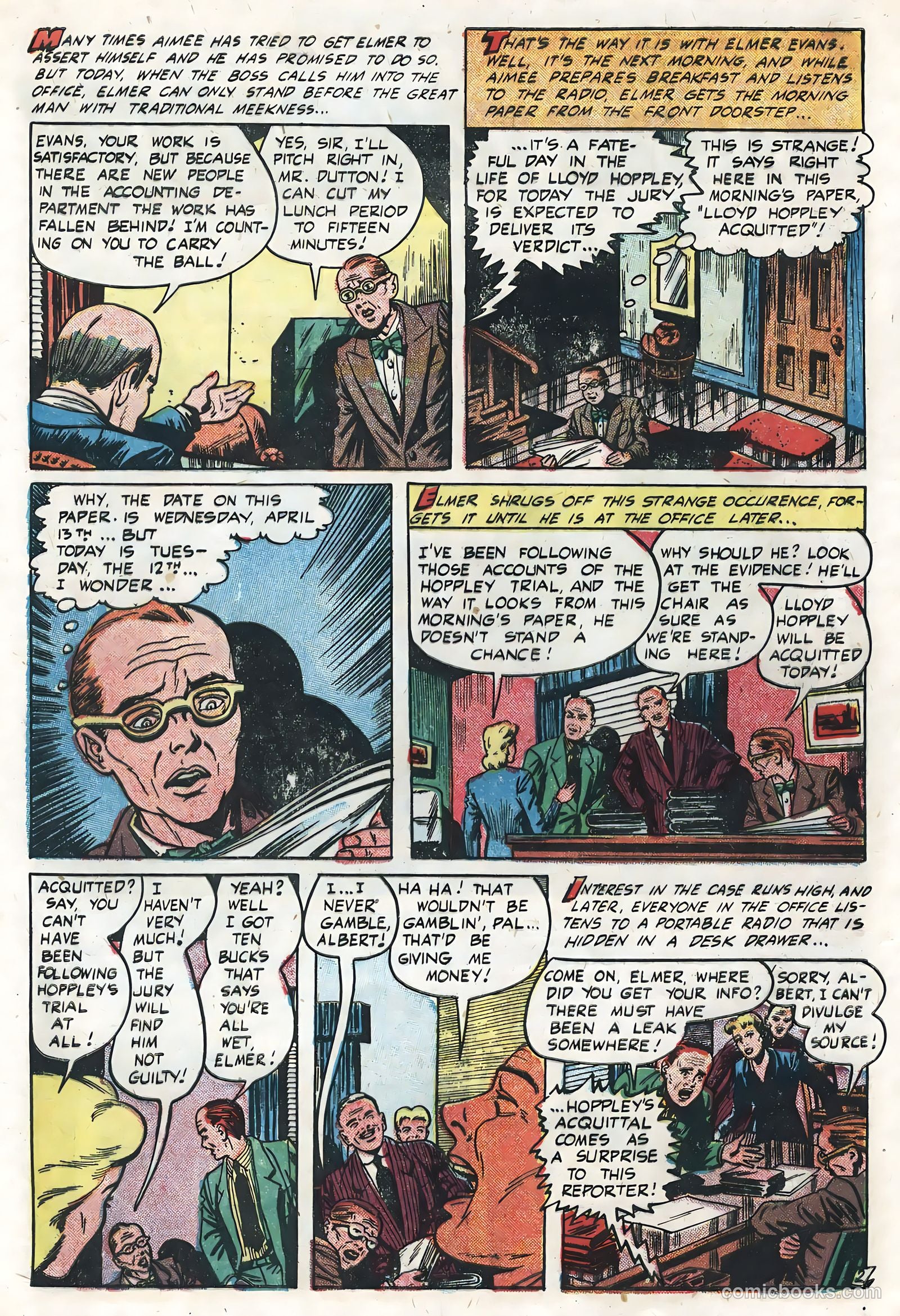 Surprise Adventures #5 (1955) — page 28 of 36