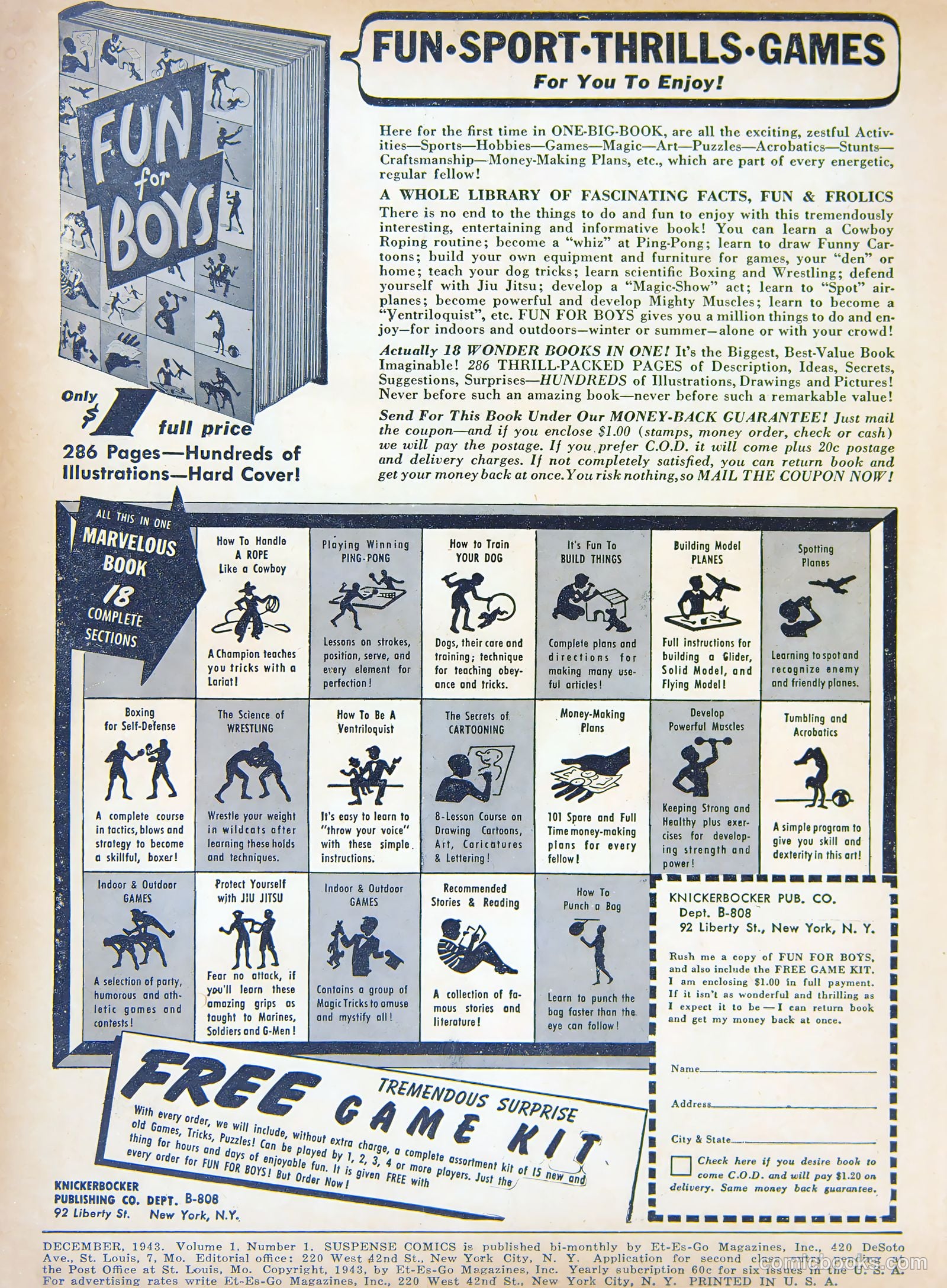 Suspense Comics #1 (1943) — page 2 of 60