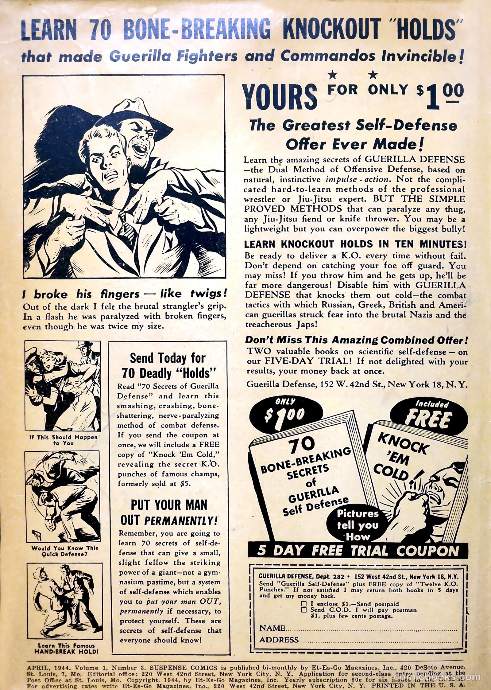 Suspense Comics #3 (1944) — page 2 of 61