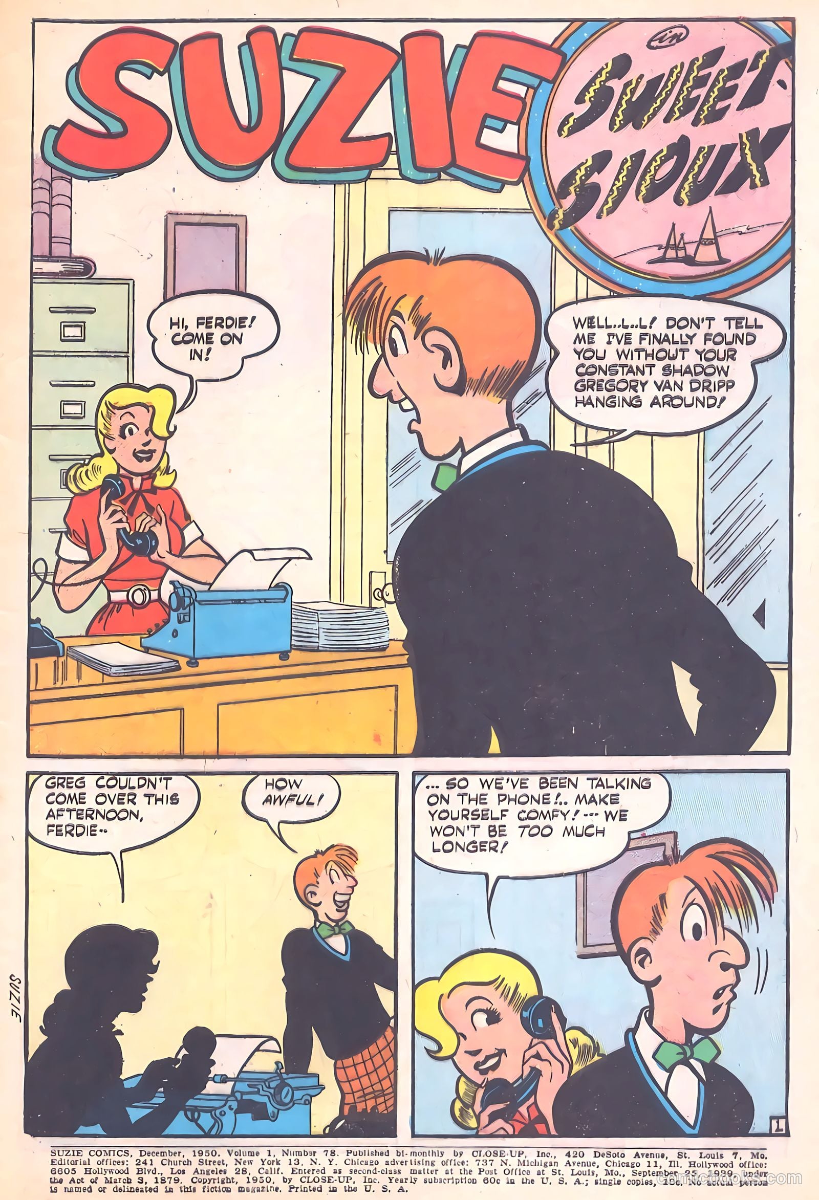 Suzie Comics #78 (1950) — page 3 of 52
