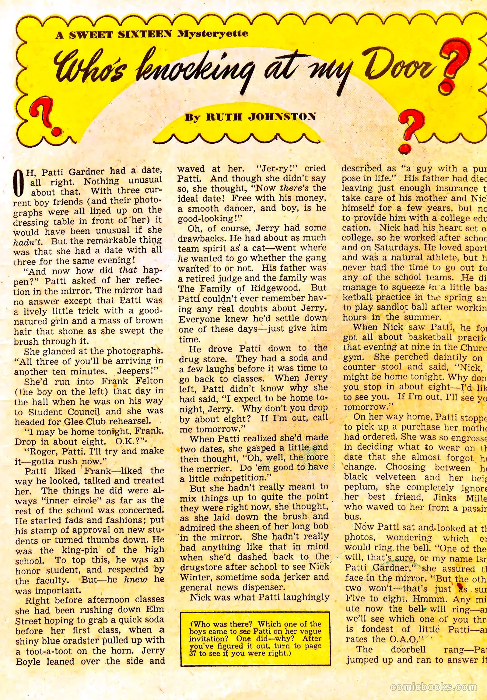 Sweet Sixteen #1 (1946) — page 15 of 51