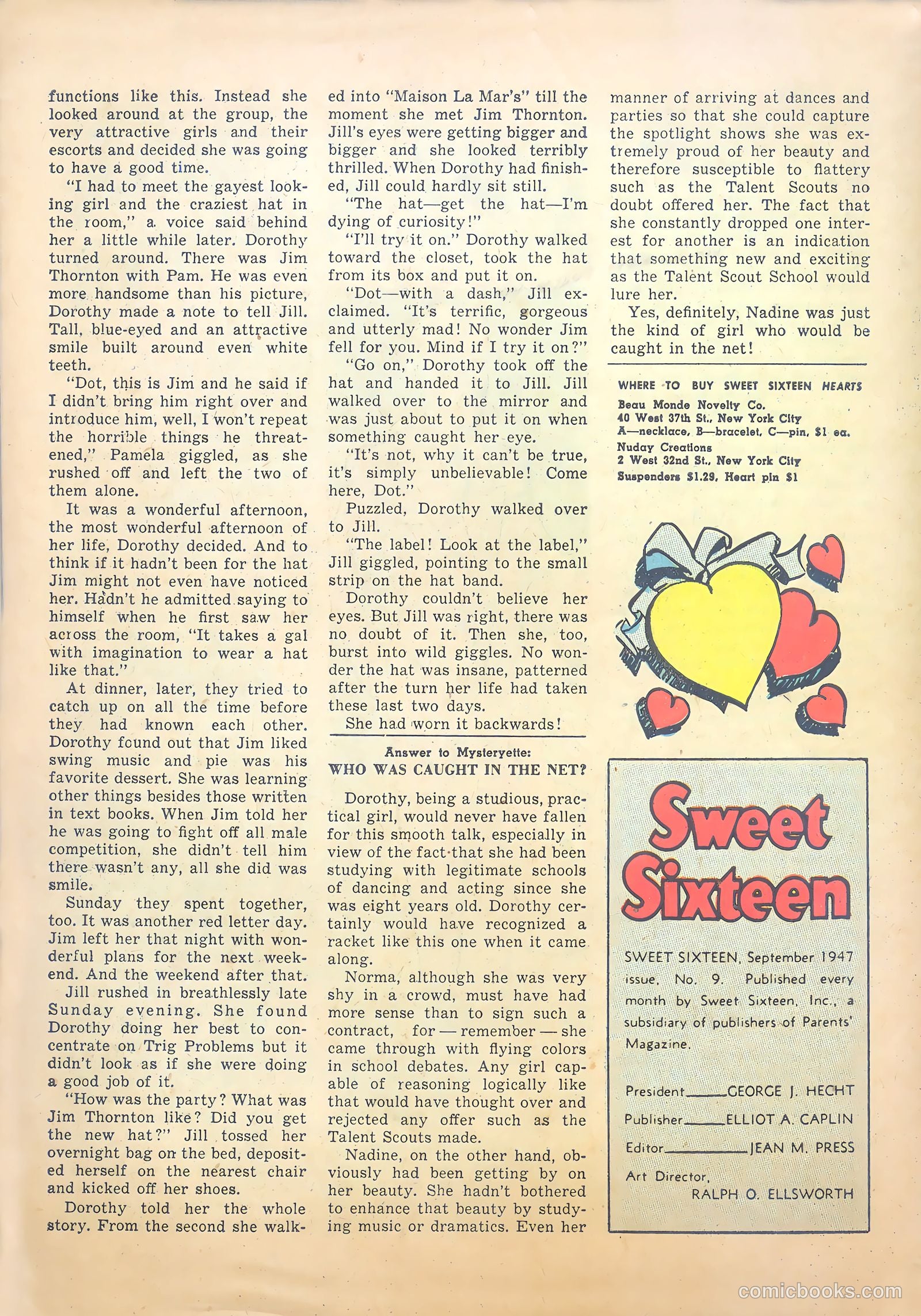 Sweet Sixteen #10 (1947) — page 33 of 35