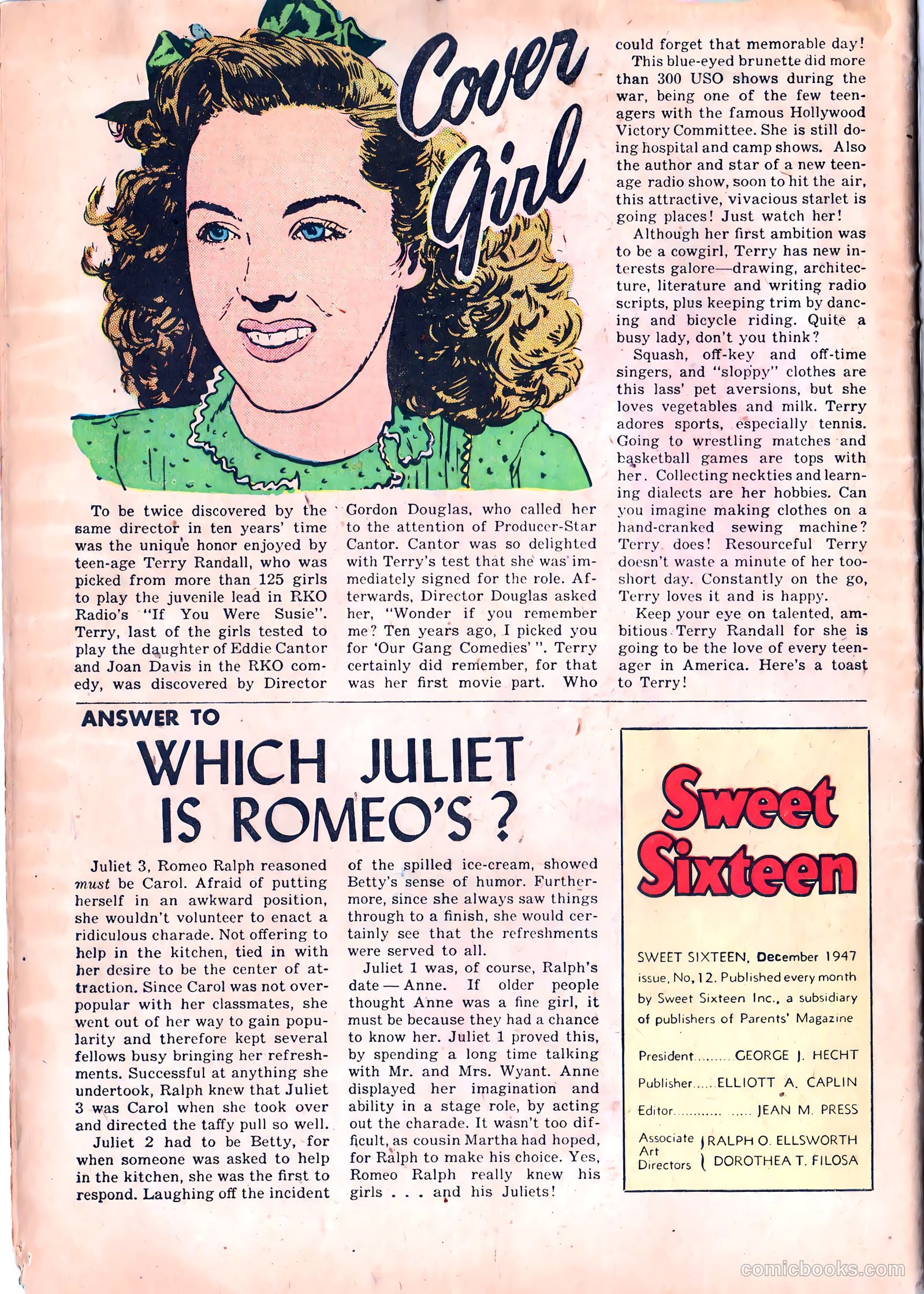 Sweet Sixteen #12 (1947) — page 32 of 34
