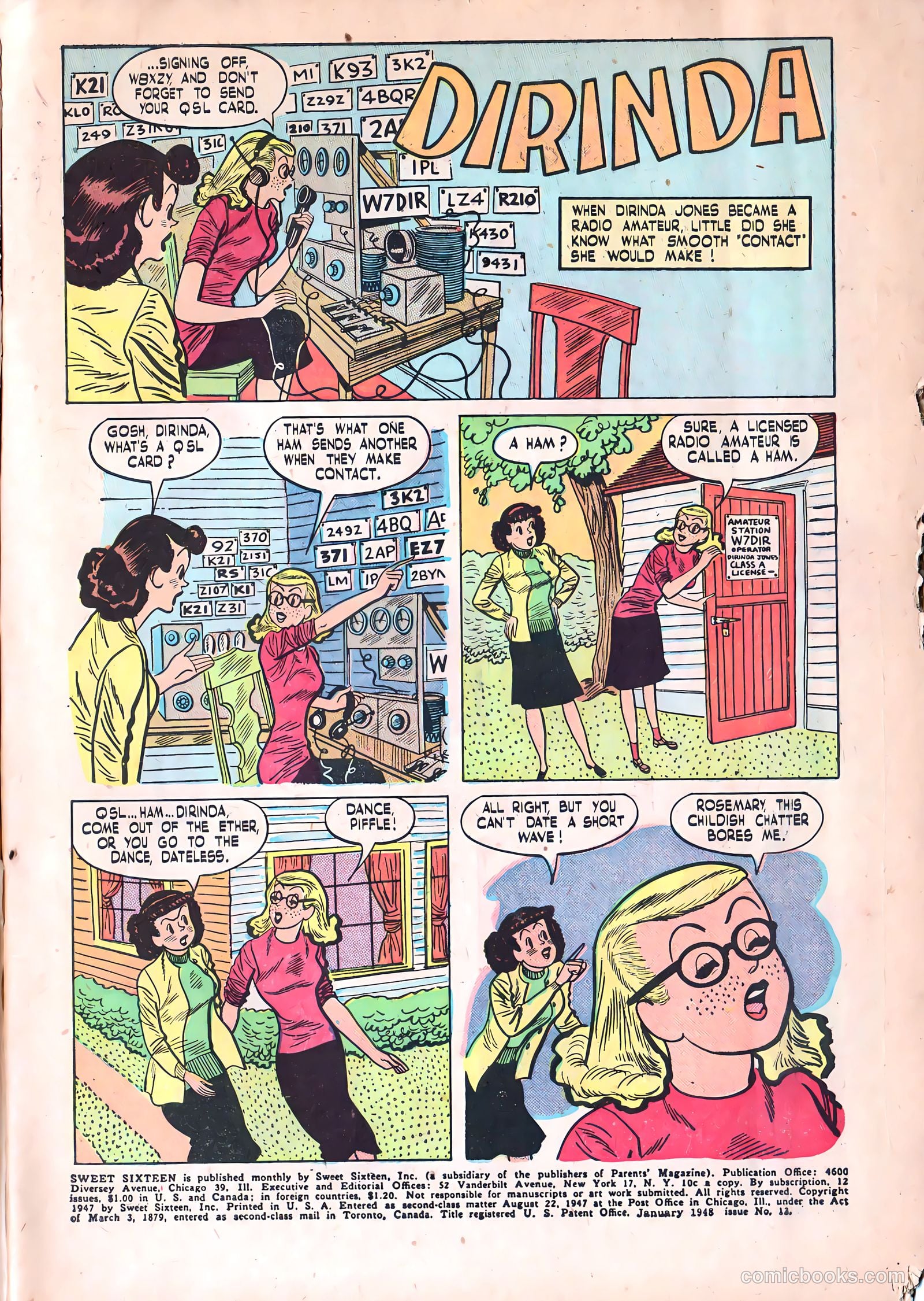 Sweet Sixteen #13 (1948) — page 2 of 33