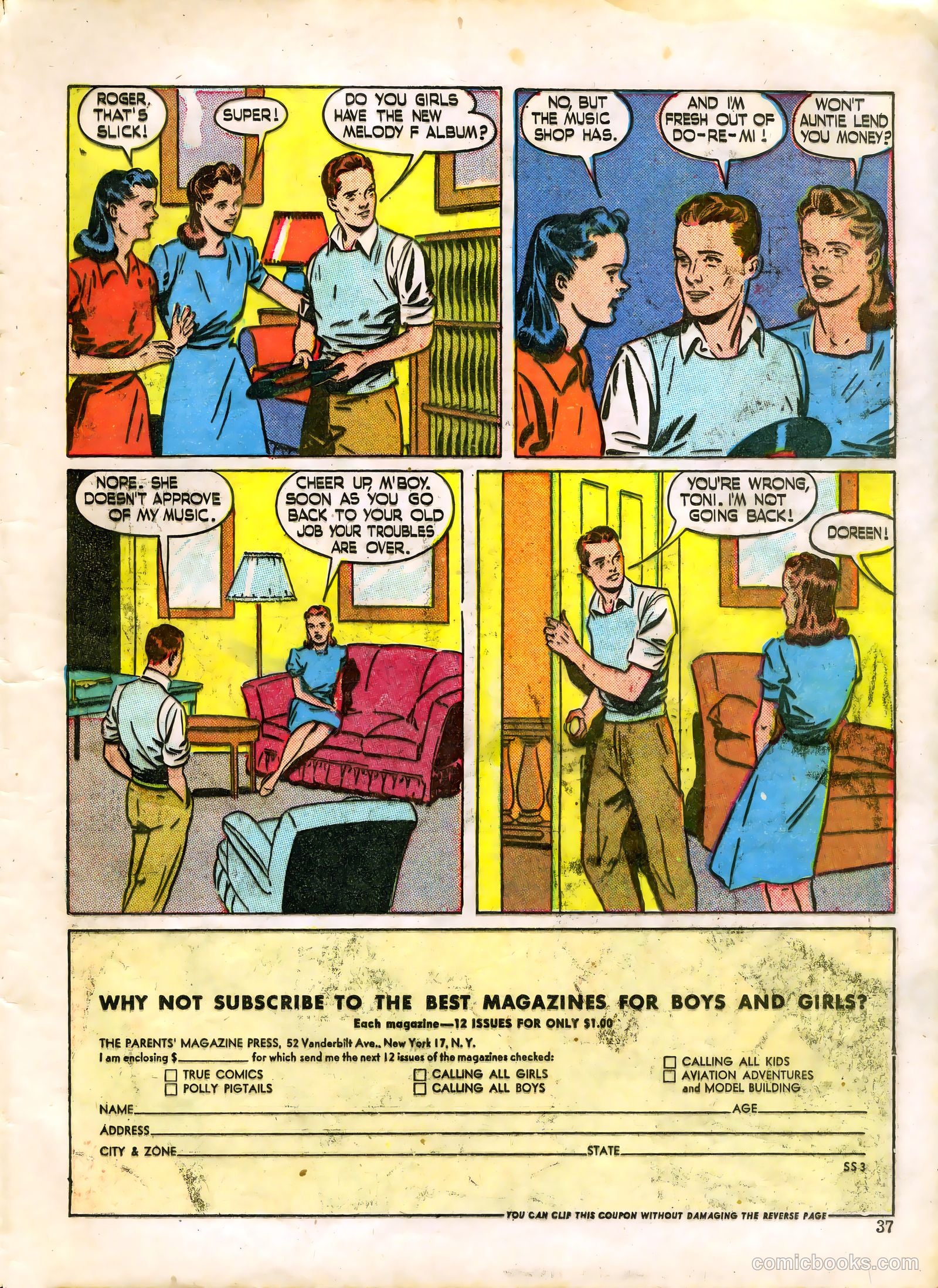 Sweet Sixteen #3 (1947) — page 38 of 53