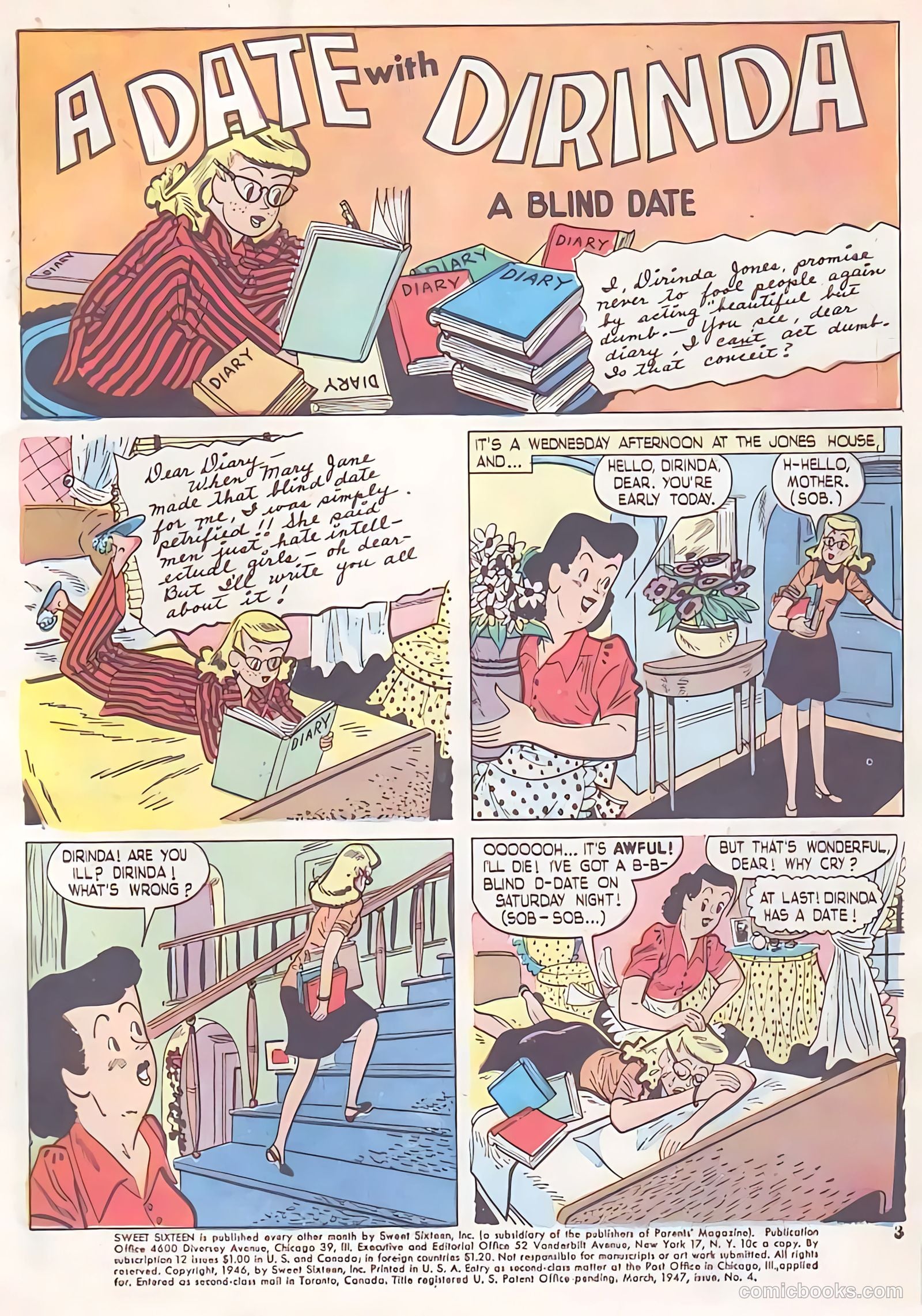 Sweet Sixteen #4 (1947) — page 3 of 52