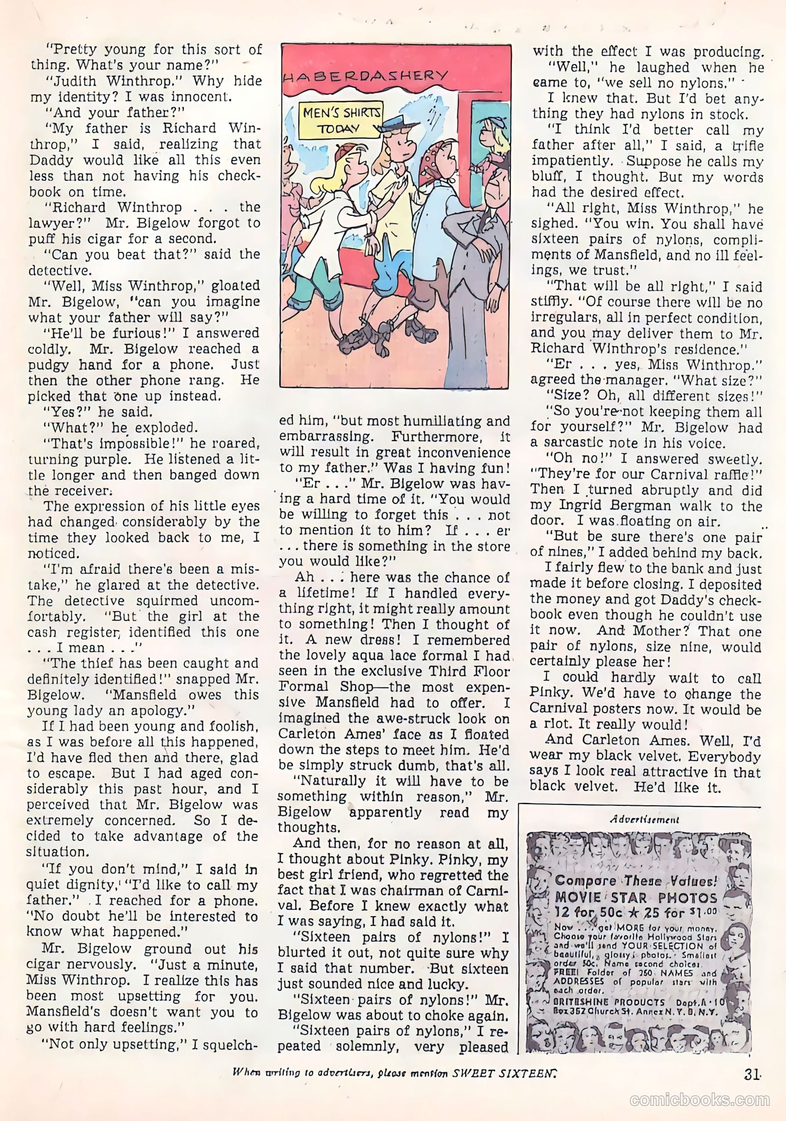Sweet Sixteen #4 (1947) — page 31 of 52