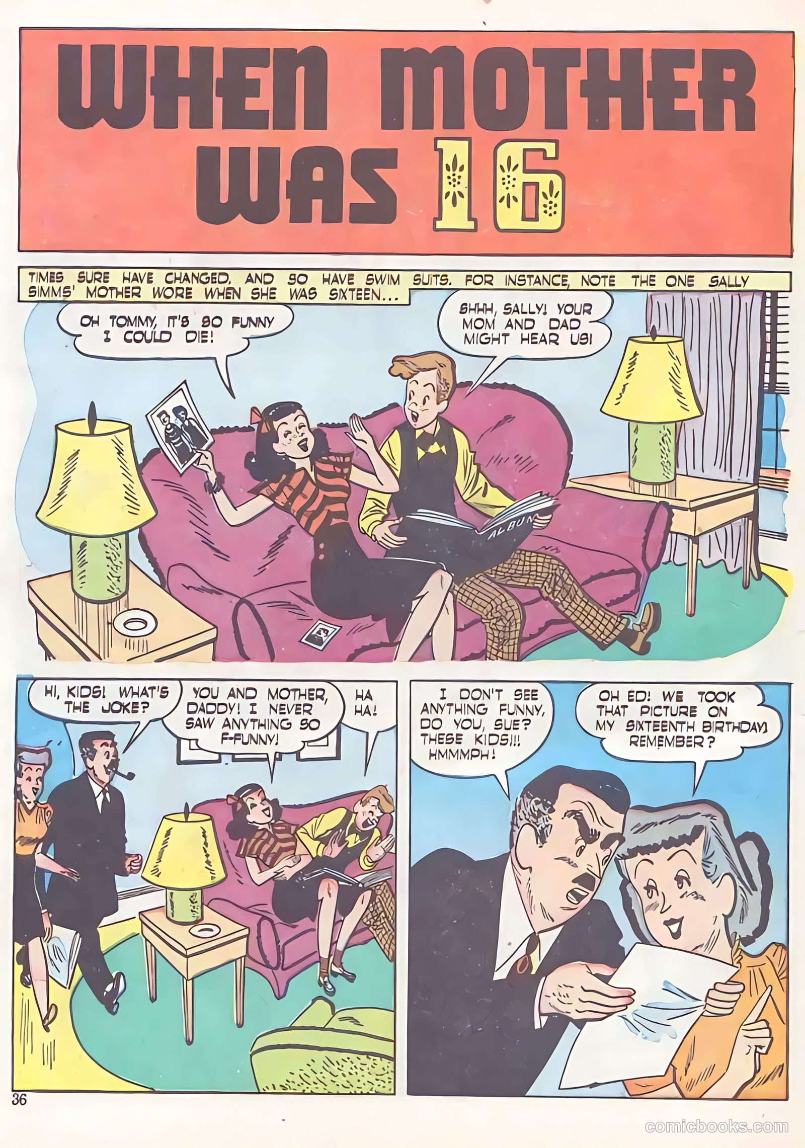 Sweet Sixteen #4 (1947) — page 36 of 52