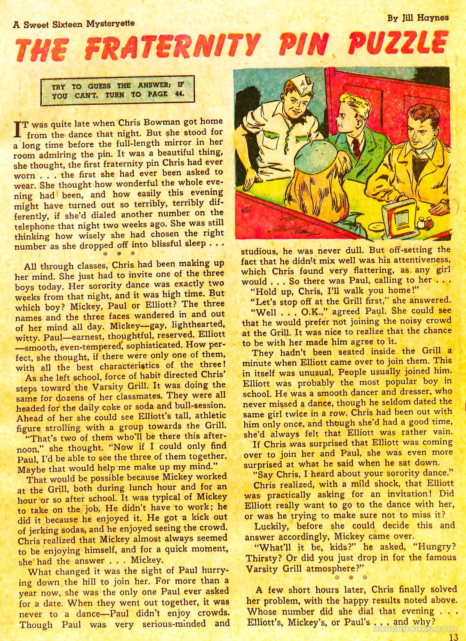 Sweet Sixteen #5 (1947) — page 13 of 51