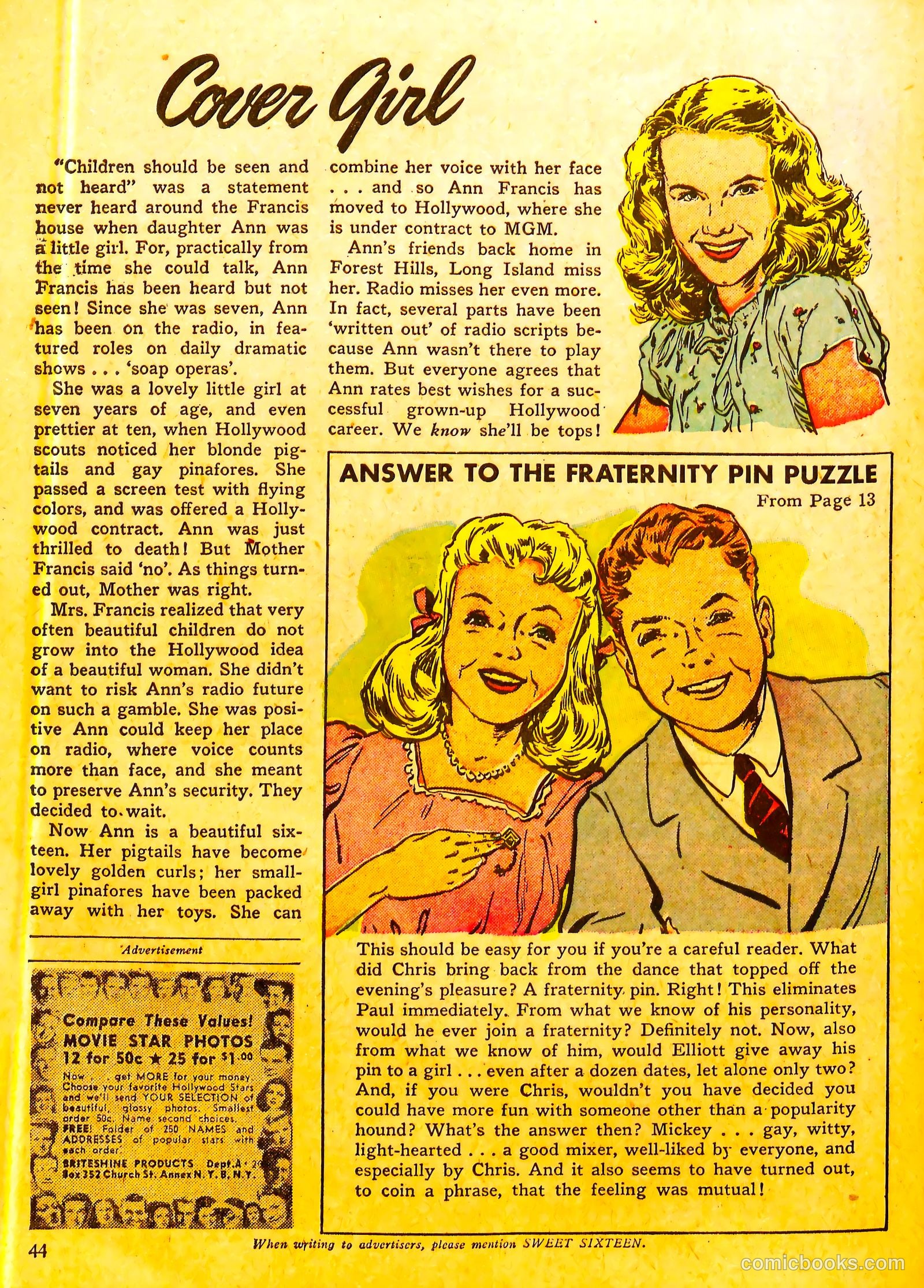 Sweet Sixteen #5 (1947) — page 43 of 51