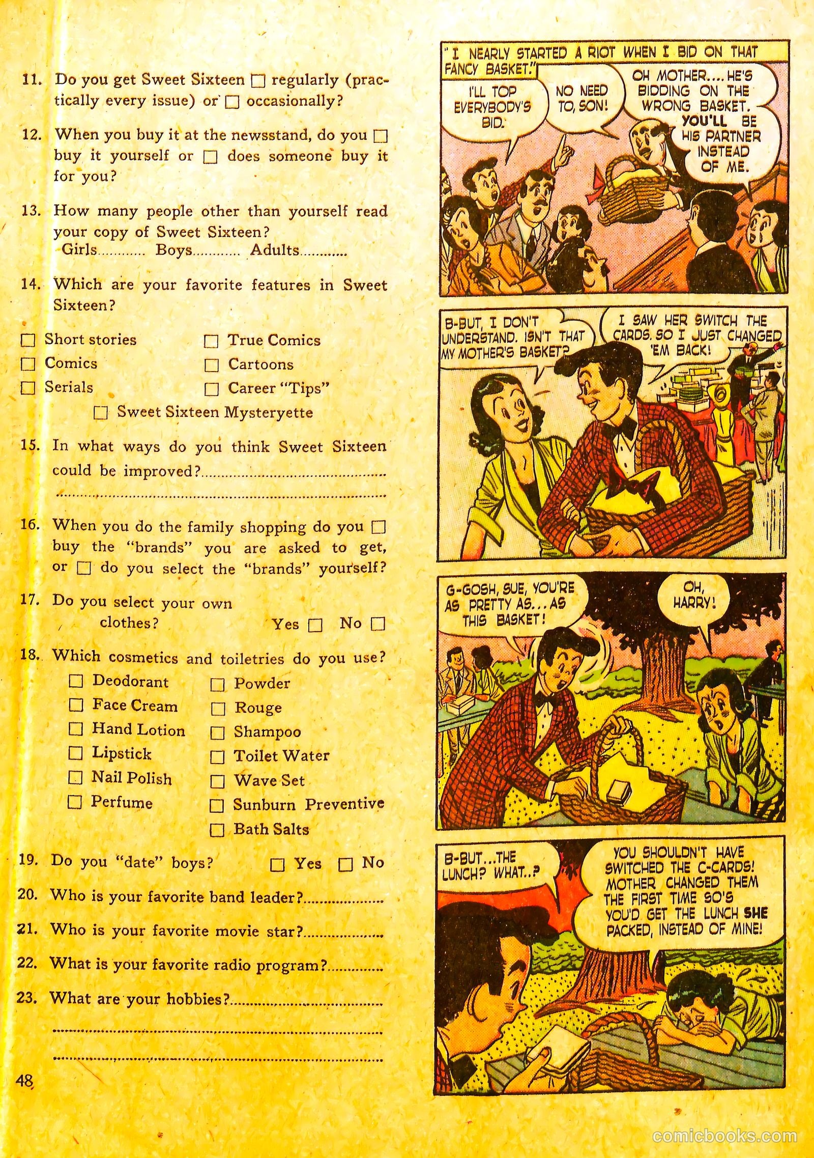 Sweet Sixteen #5 (1947) — page 47 of 51