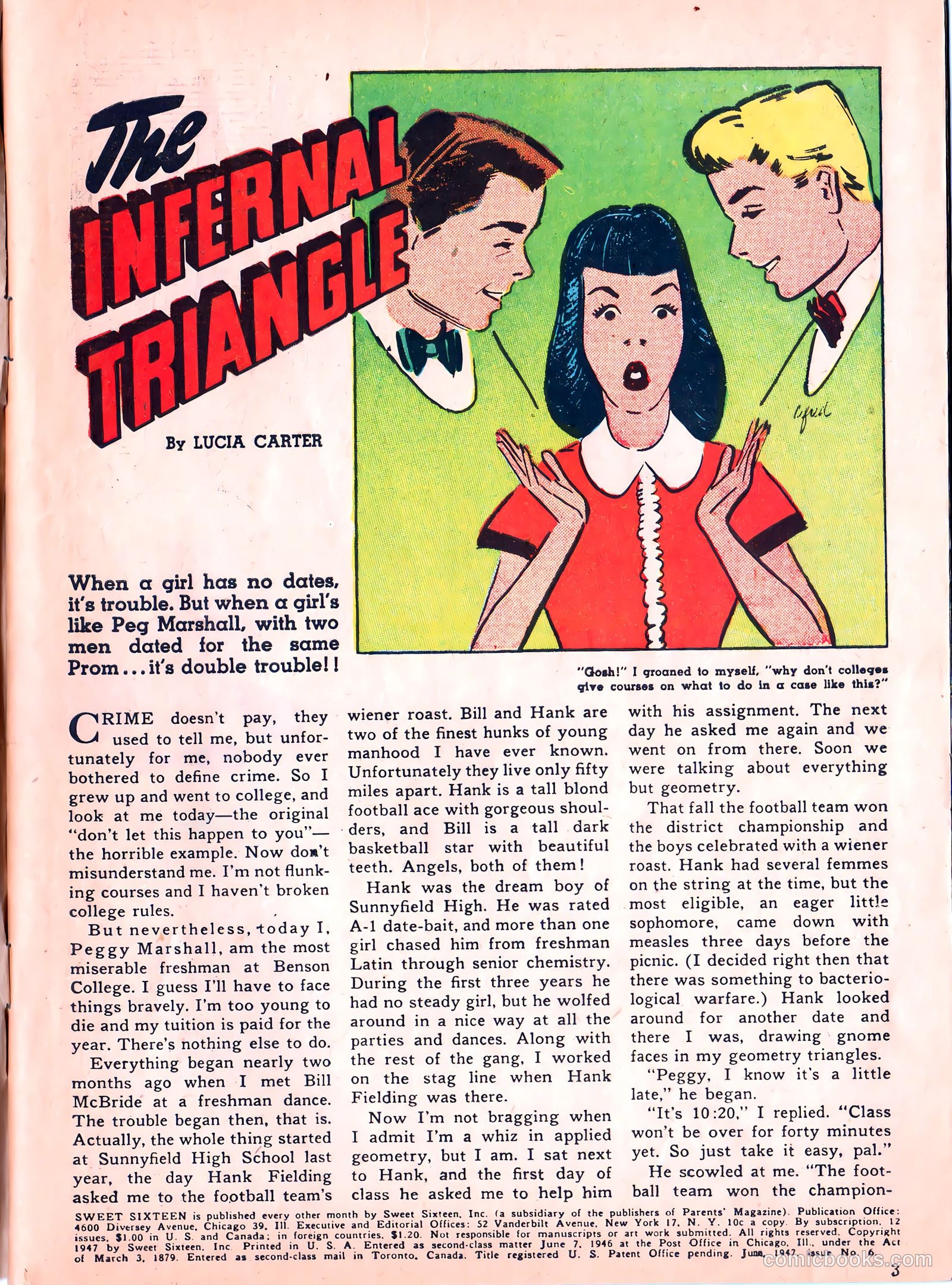 Sweet Sixteen #6 (1947) — page 3 of 43
