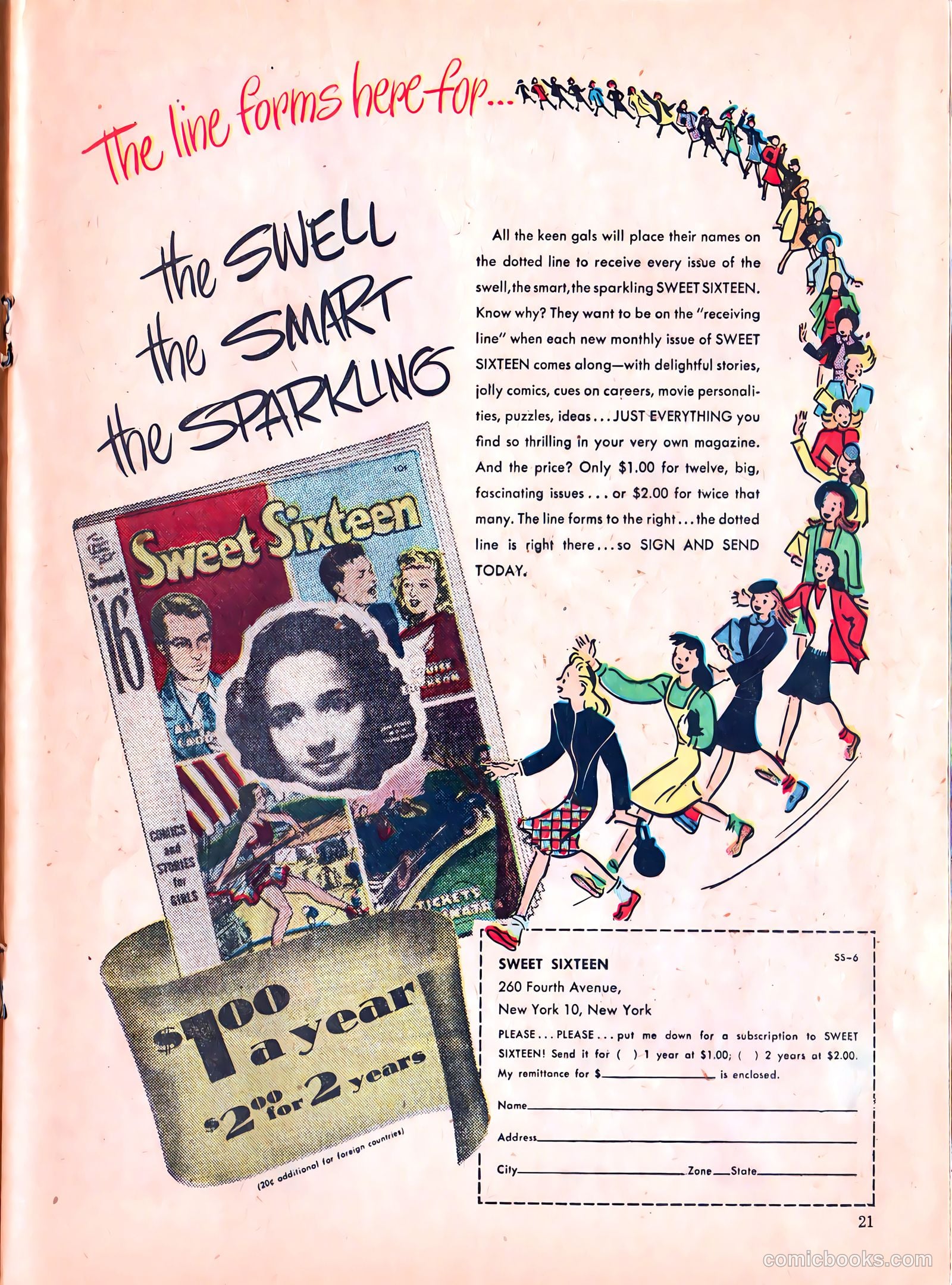Sweet Sixteen #6 (1947) — page 21 of 43