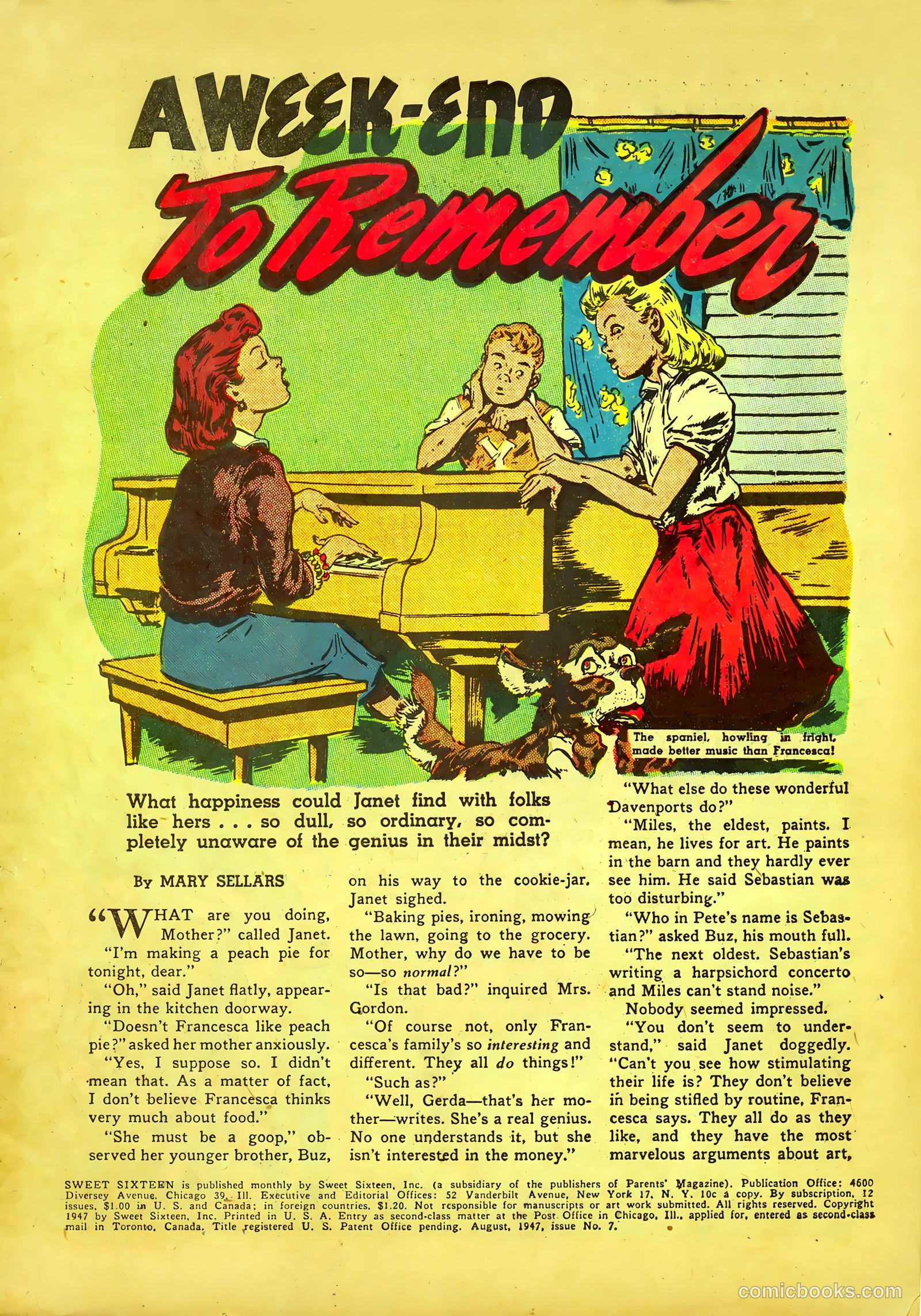 Sweet Sixteen #7 (1947) — page 3 of 35