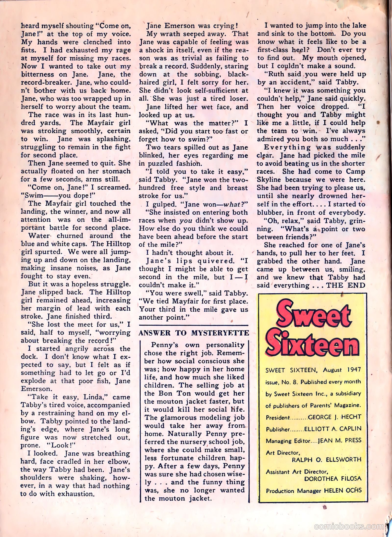 Sweet Sixteen #8 (1947) — page 33 of 35
