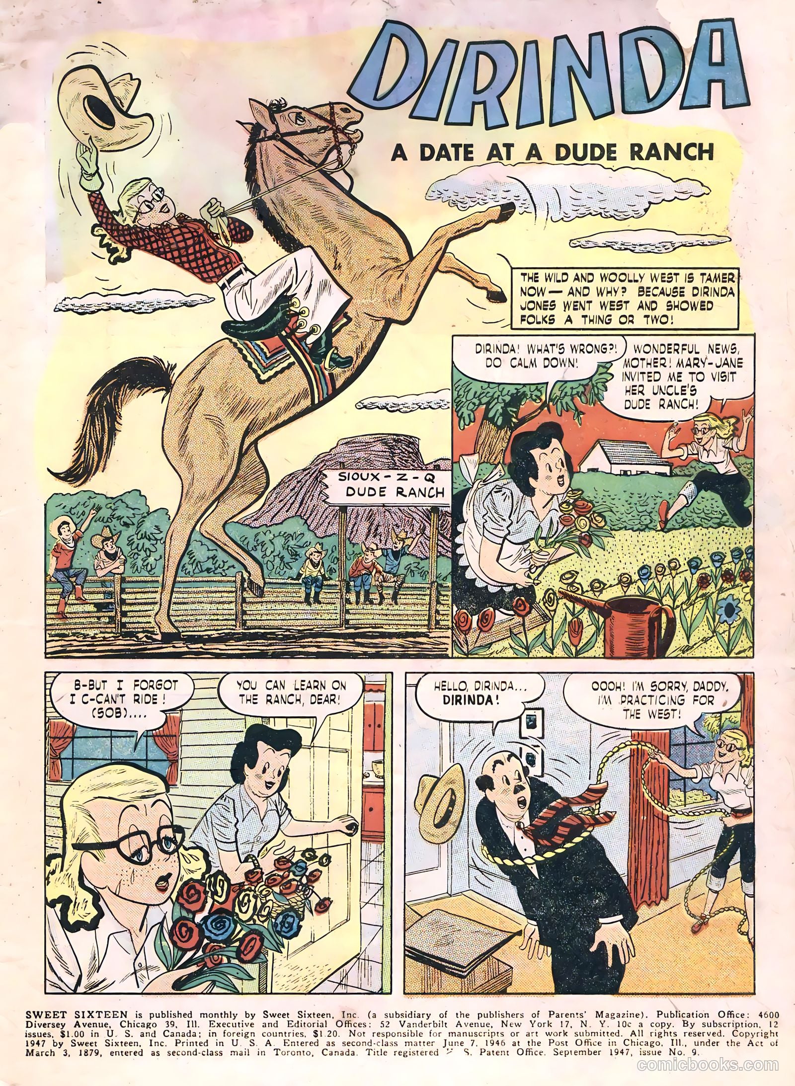 Sweet Sixteen #9 (1947) — page 3 of 36