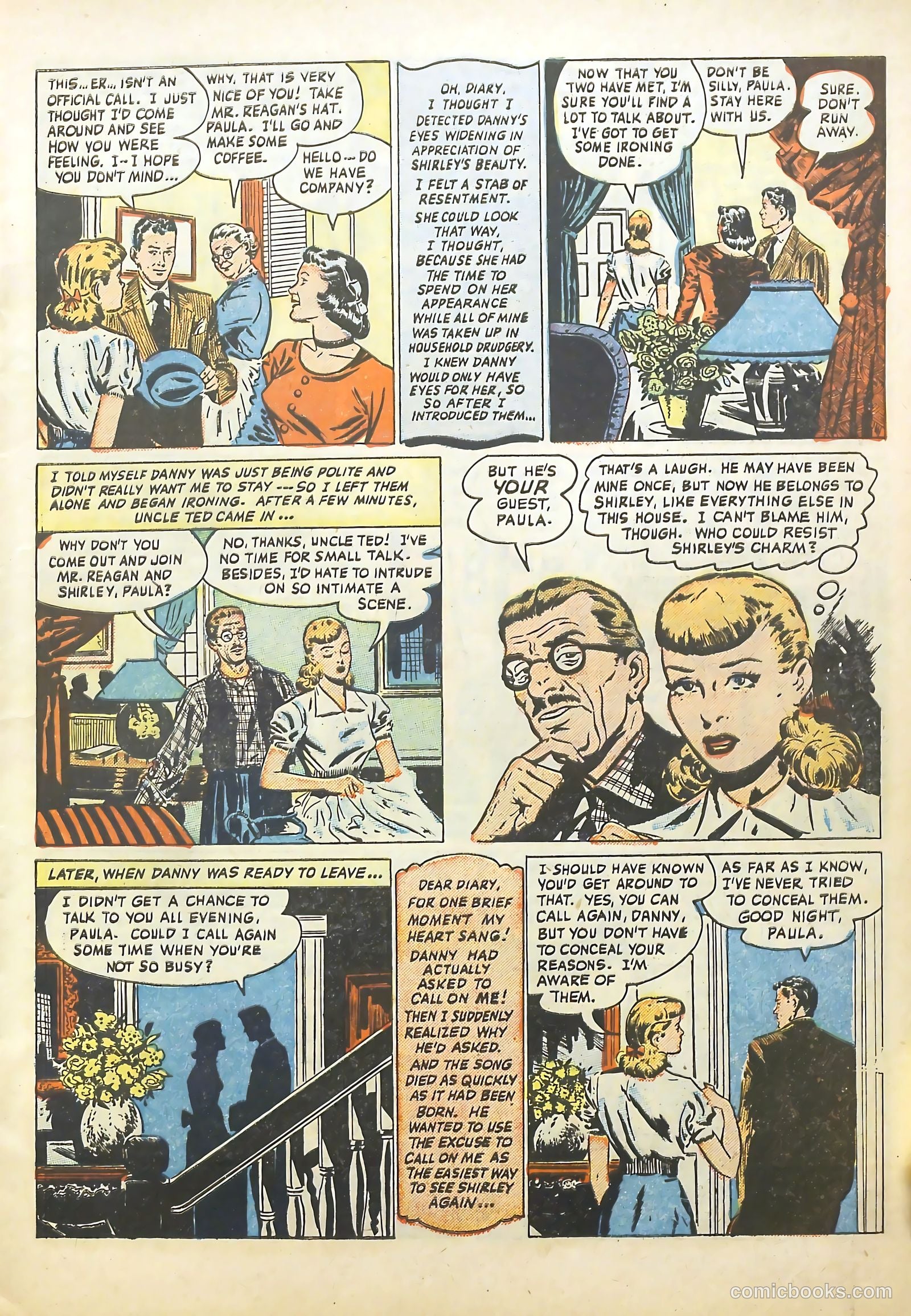 Sweetheart Diary #1 (1949) — page 7 of 36