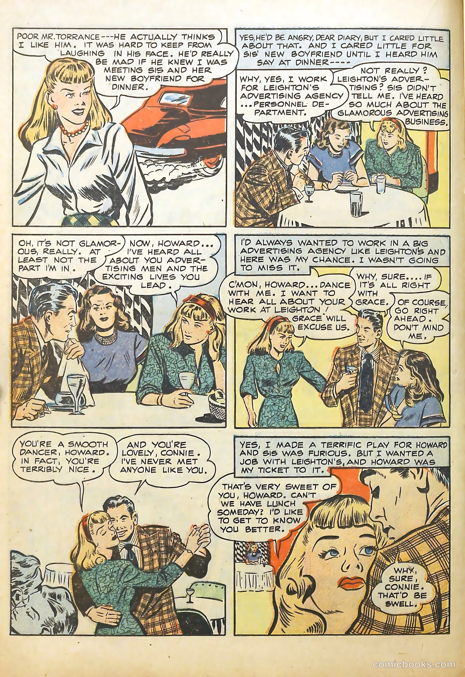 Sweetheart Diary #1 (1949) — page 16 of 36
