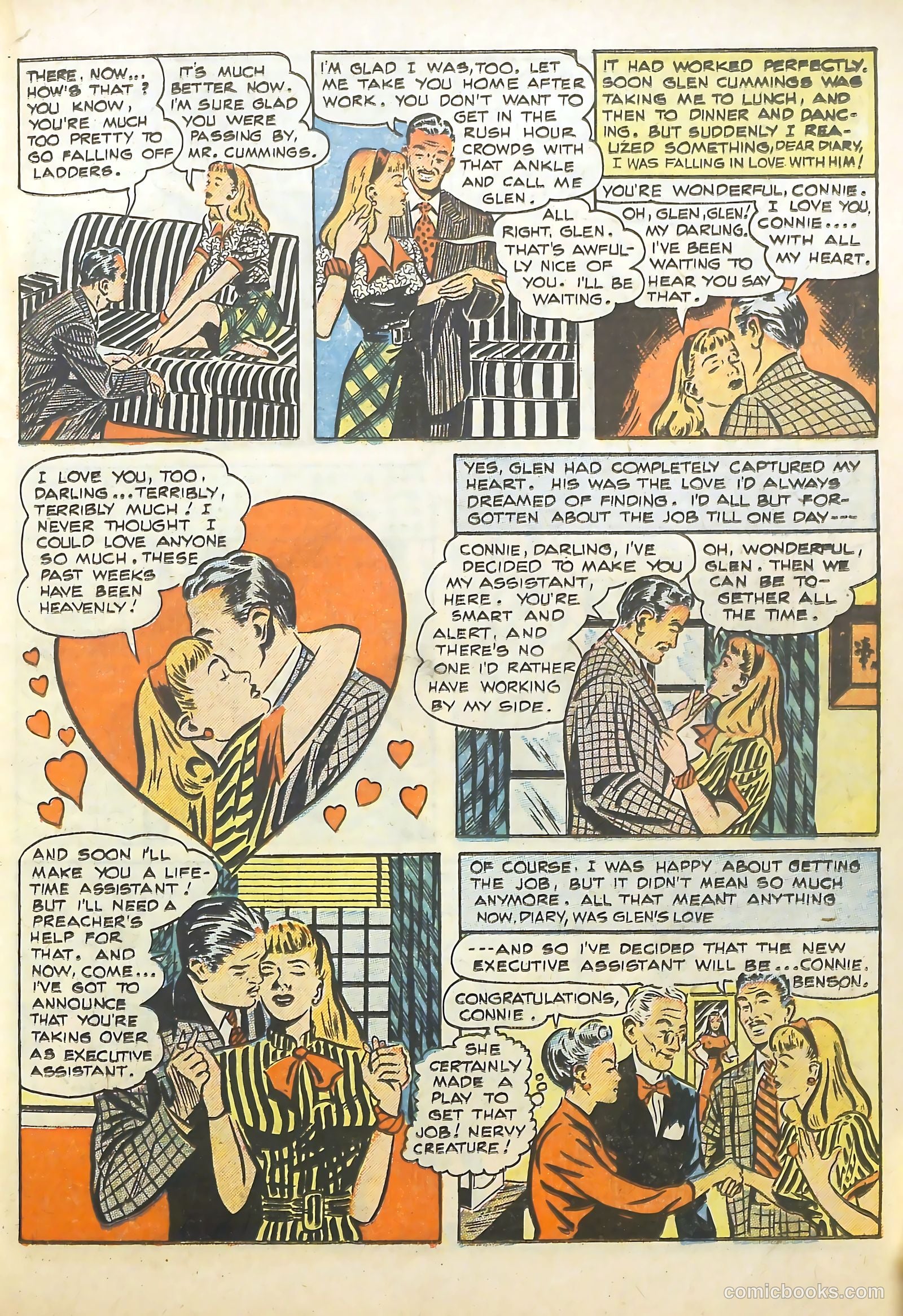 Sweetheart Diary #1 (1949) — page 19 of 36