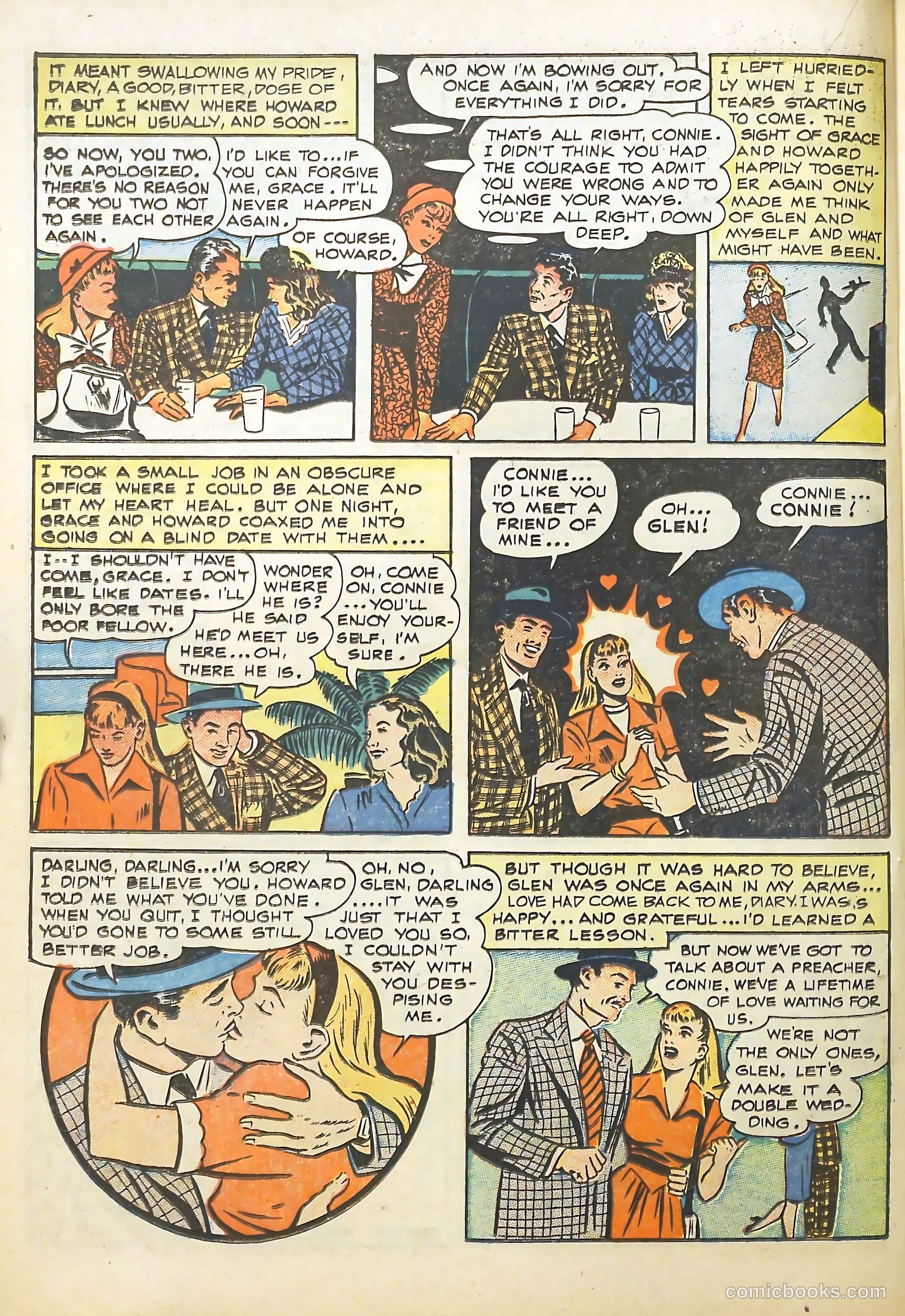 Sweetheart Diary #1 (1949) — page 22 of 36
