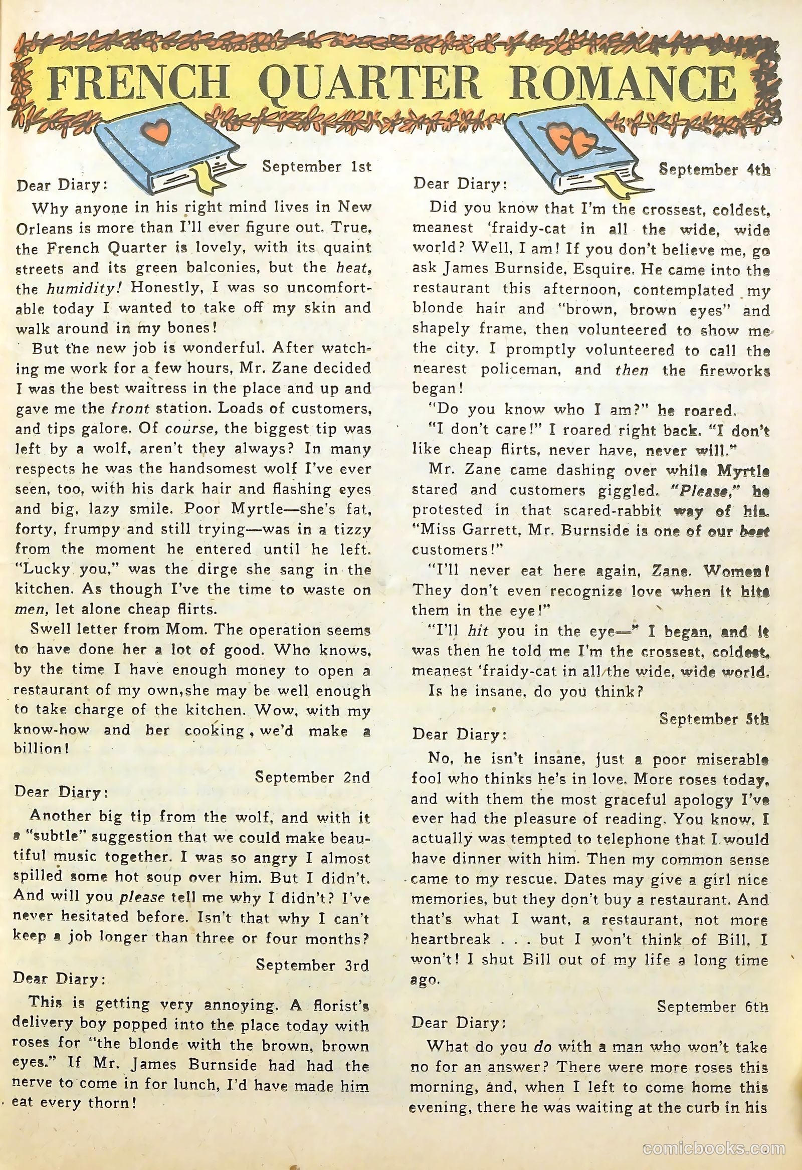 Sweetheart Diary #1 (1949) — page 23 of 36